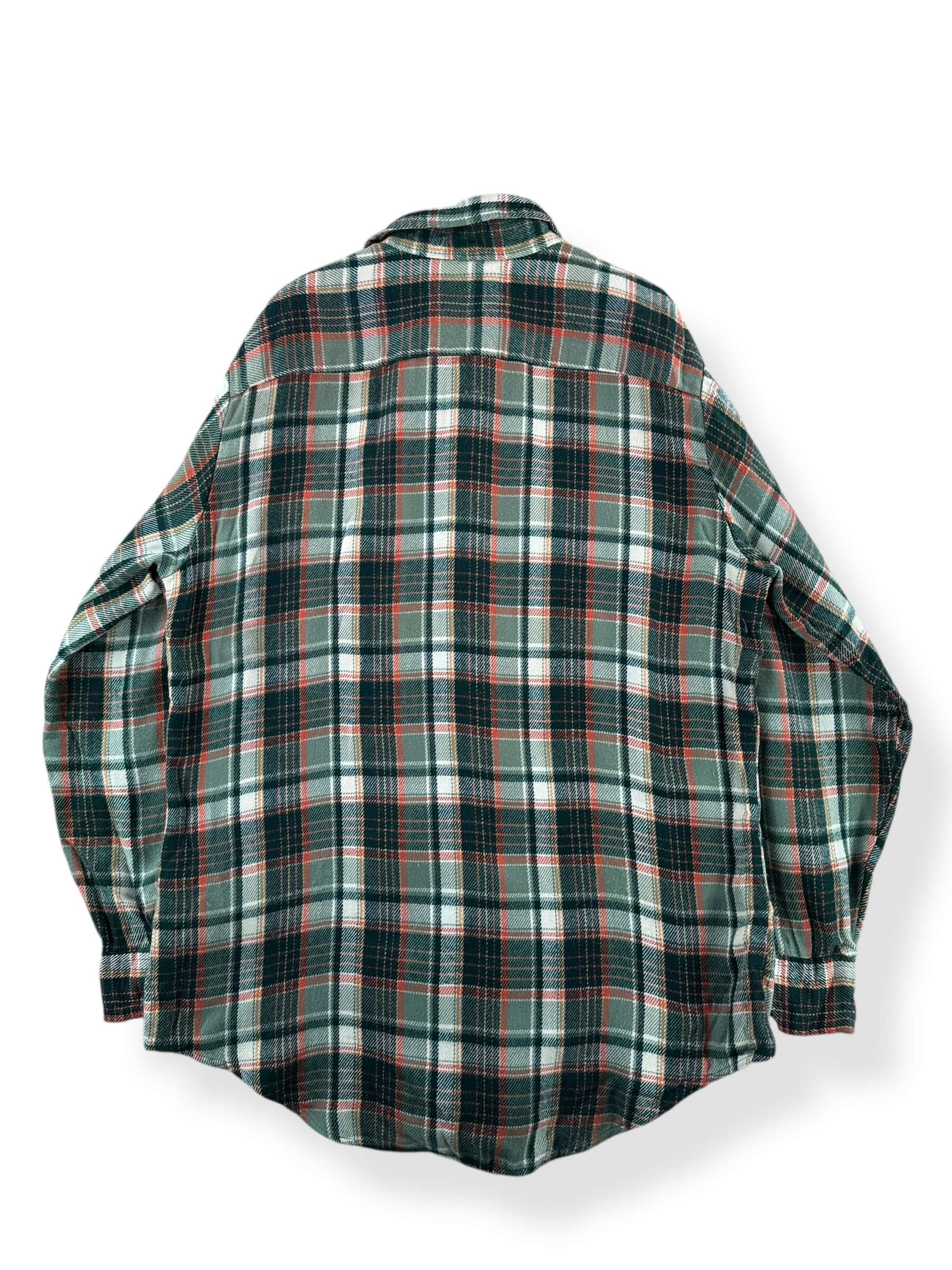 Back of Vintage 100% Acrylic Sears Flannel SZ L Tall AS IS