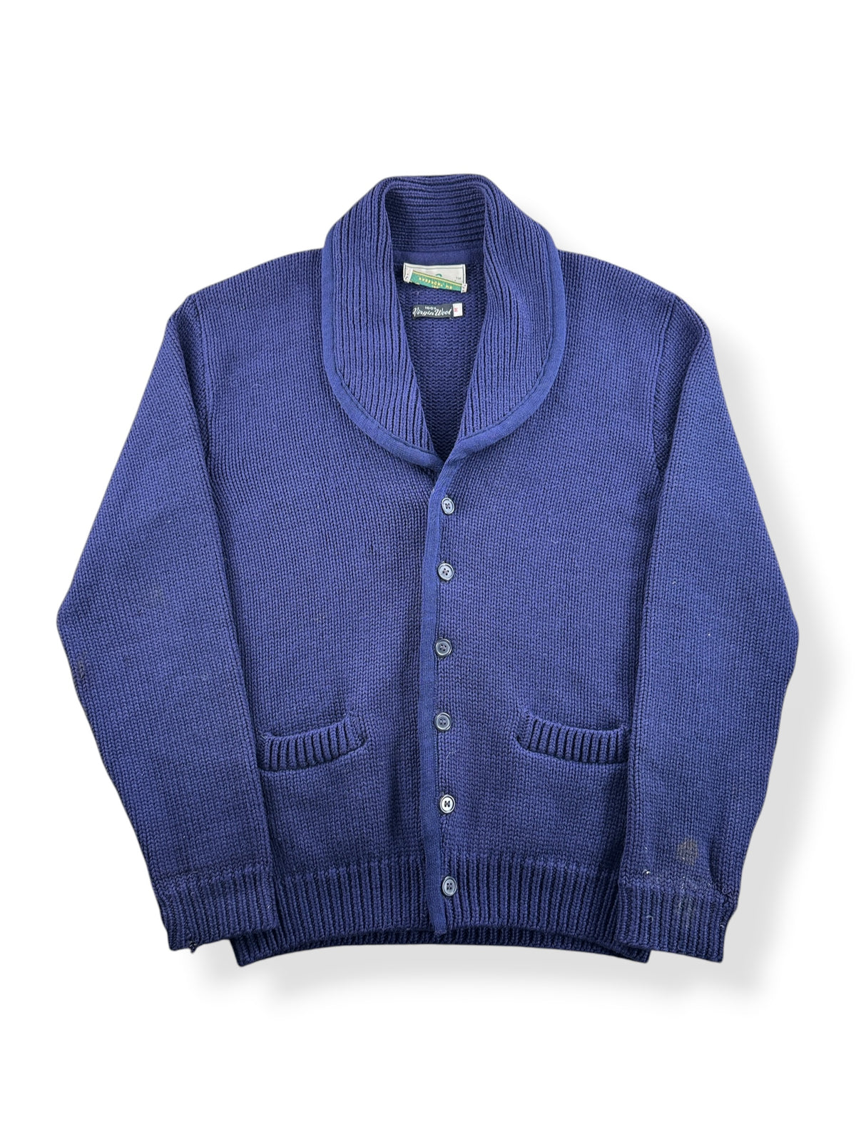 Front of Vintage LL Bean Script Era Cardigan SZ M