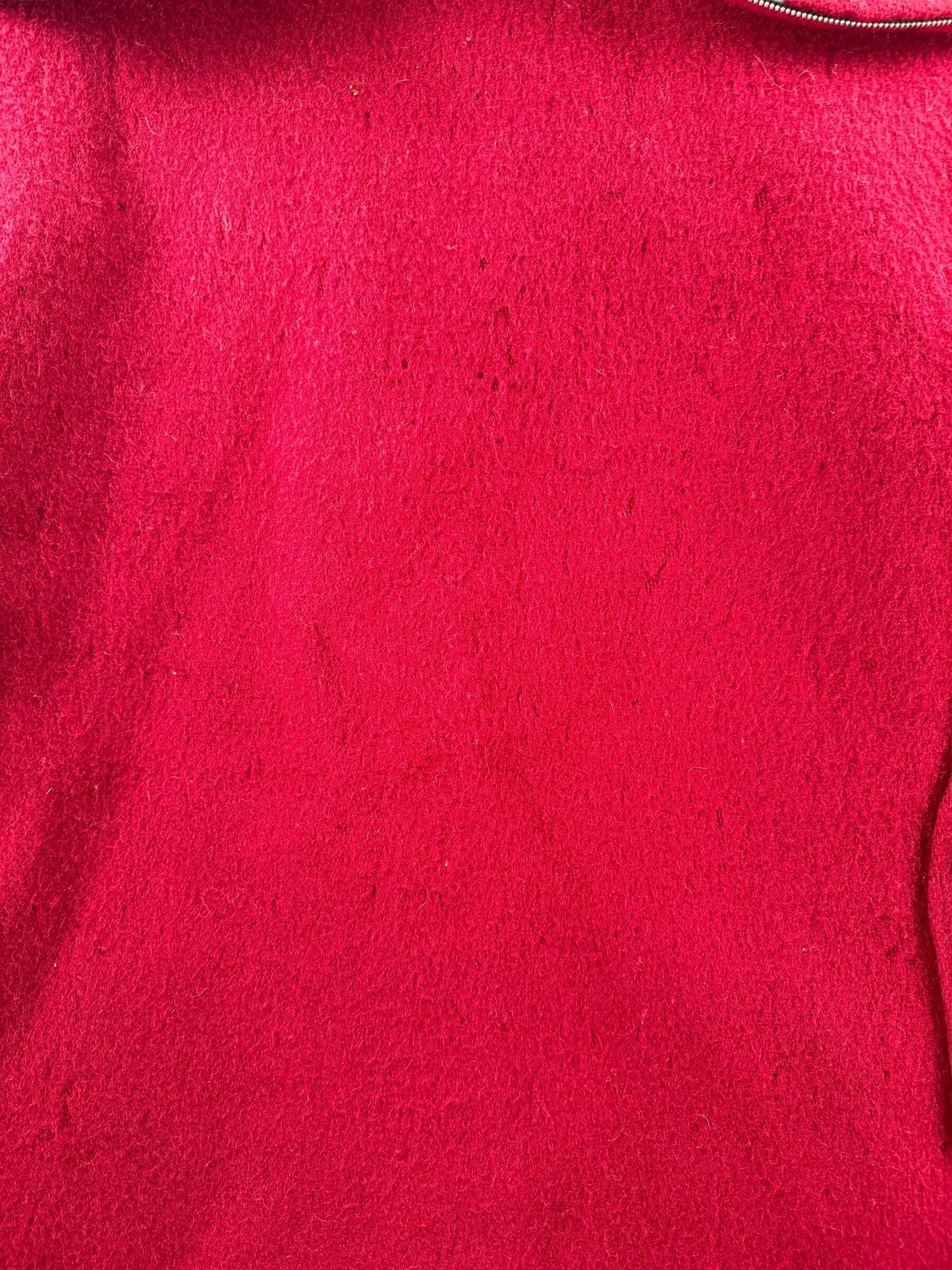 Wear on Vintage Woolrich Burgundy Hooded Wool Jacket SZ 44