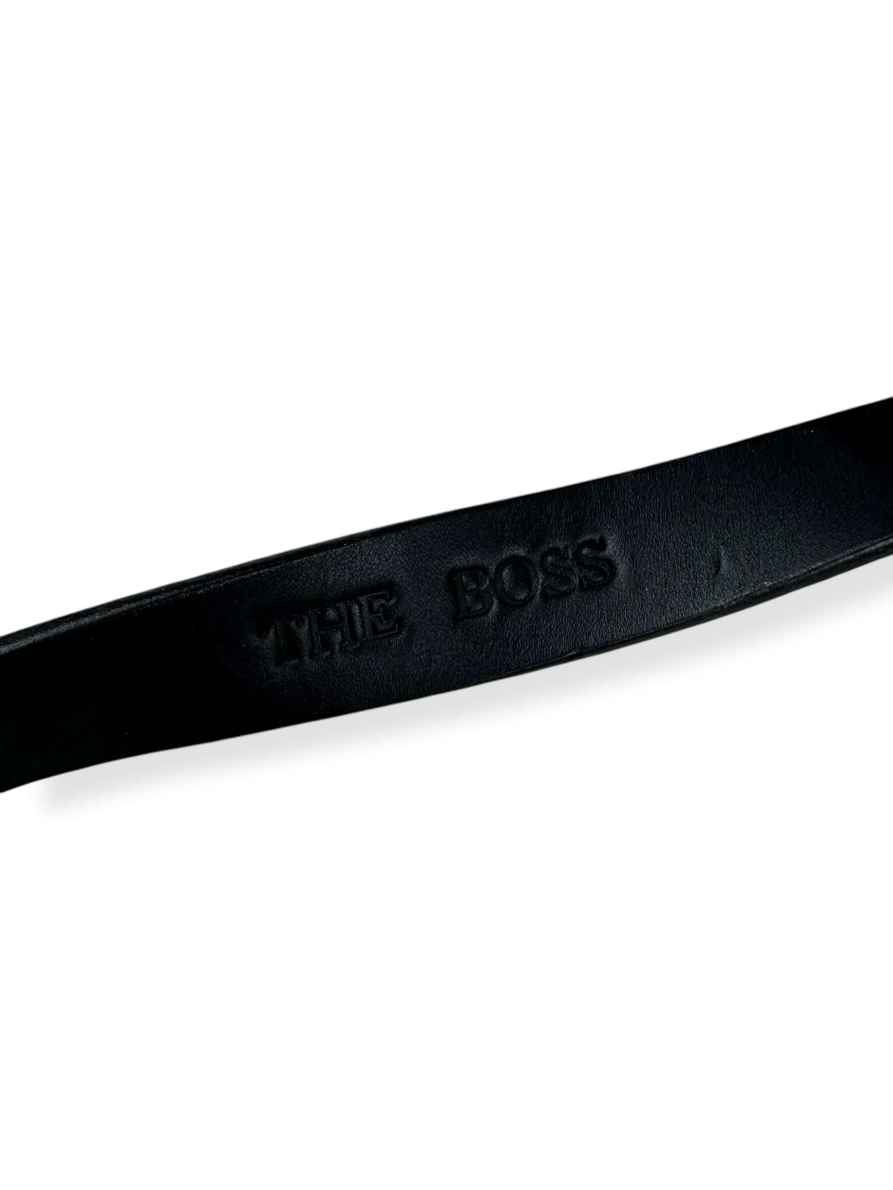 The Boss Stamped on "The Boss" Filson Bridle Leather Shoulder Strap