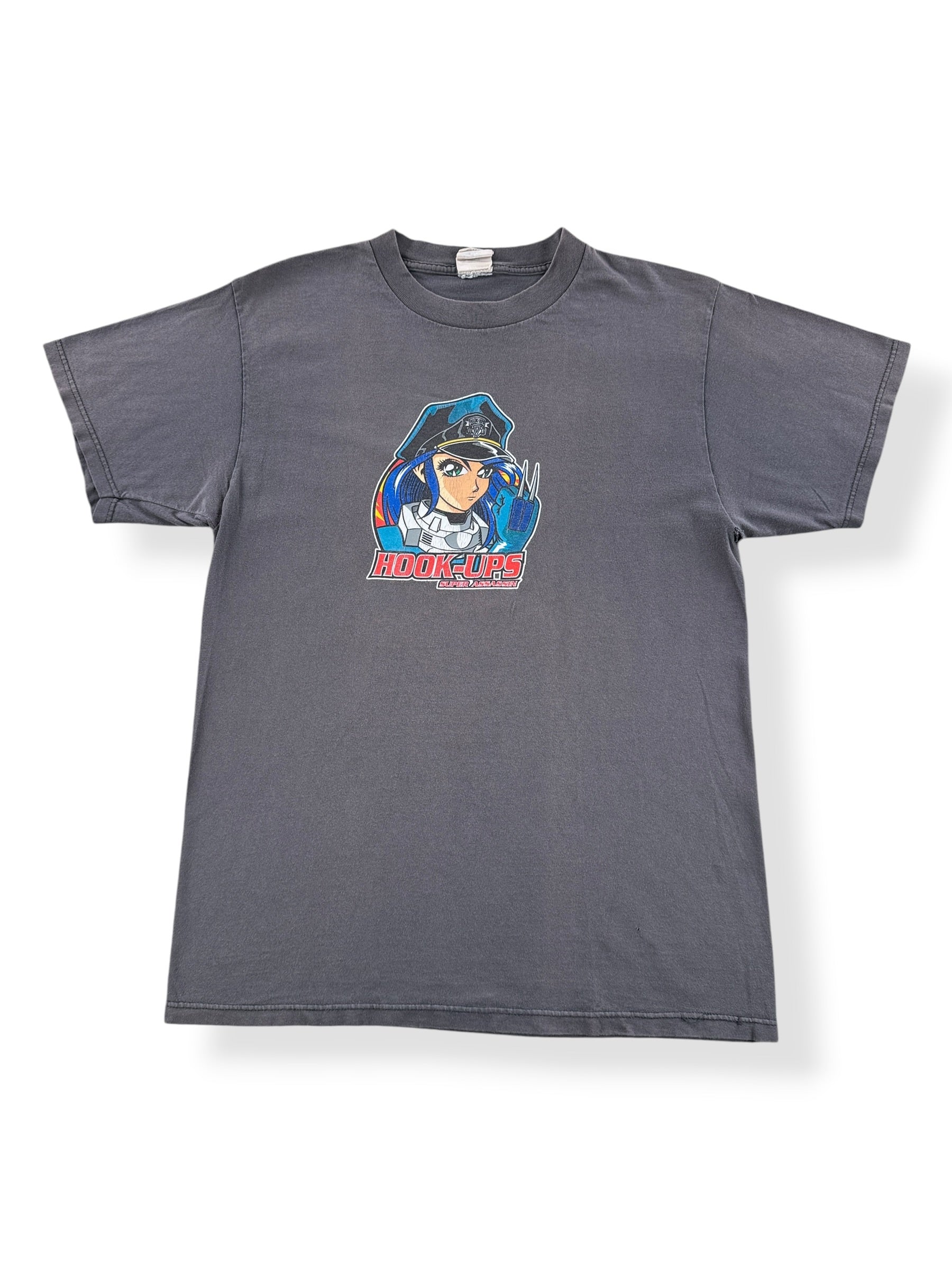 Front of Vintage Hook-Ups Super Assassin Tee SZ L