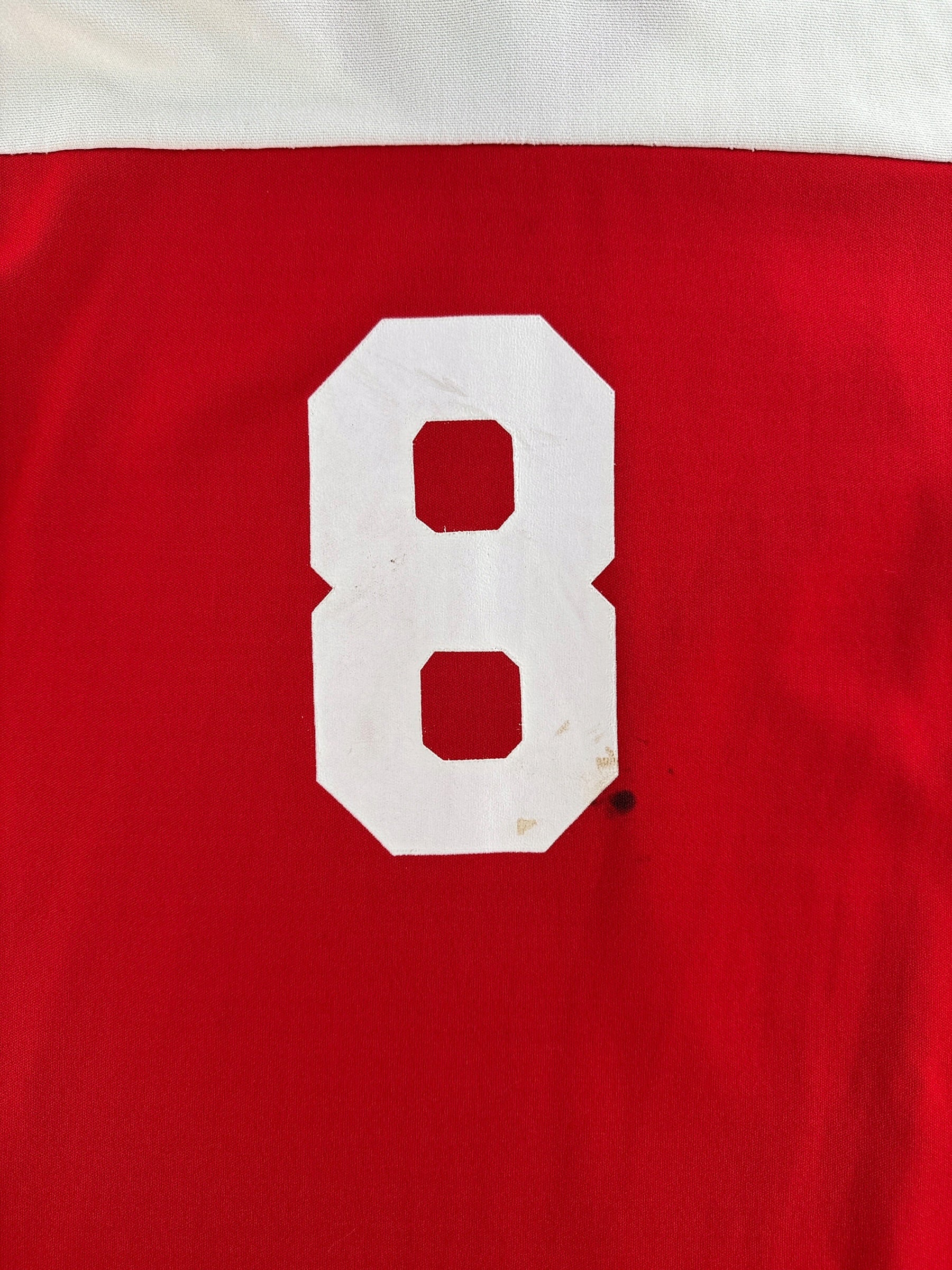 Number 8 on back of Vintage Southern Athletic Berkley Raiders Jersey SZ M (Fits S)