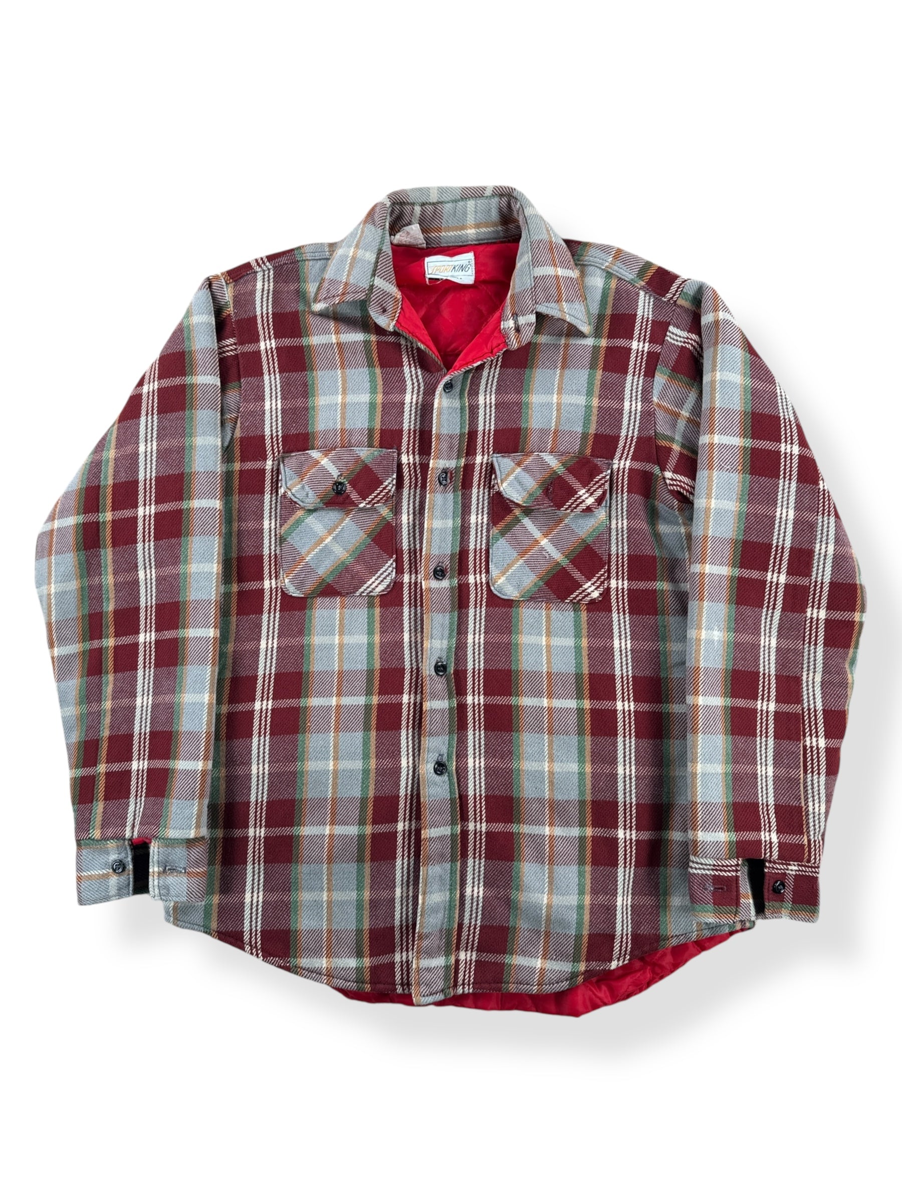Front of Vintage Quilted Sport King Cotton Flannel SZ M