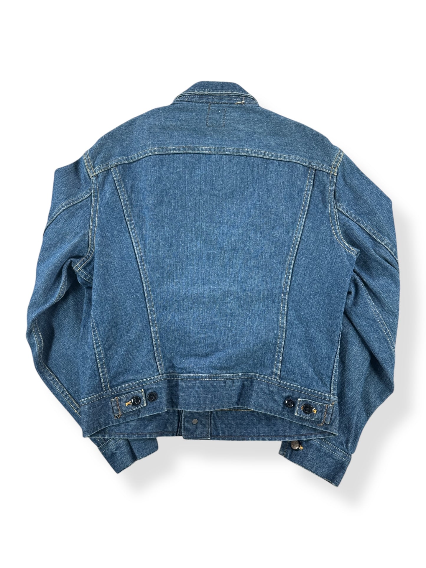 Back of Vintage Sanforized Lee Denim Jacket SZ M