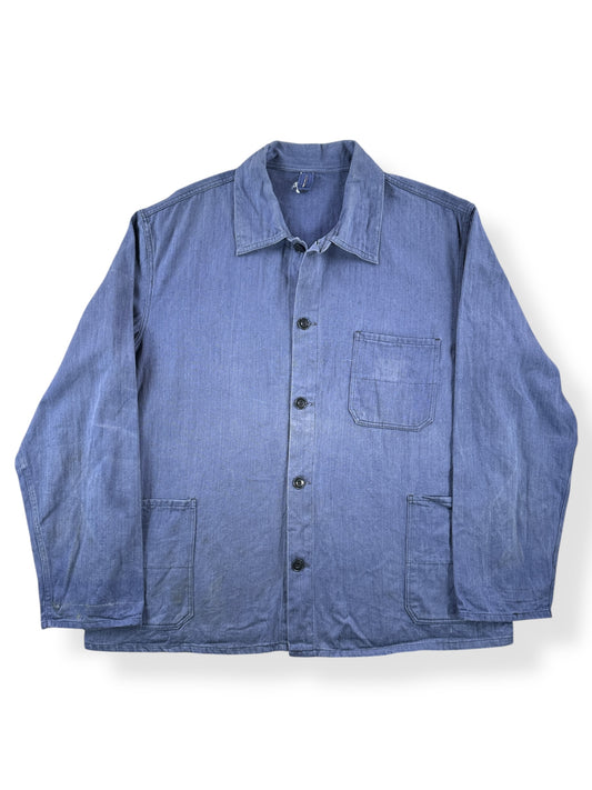 Front of Vintage Reine HBT French Chore Coat SZ XL