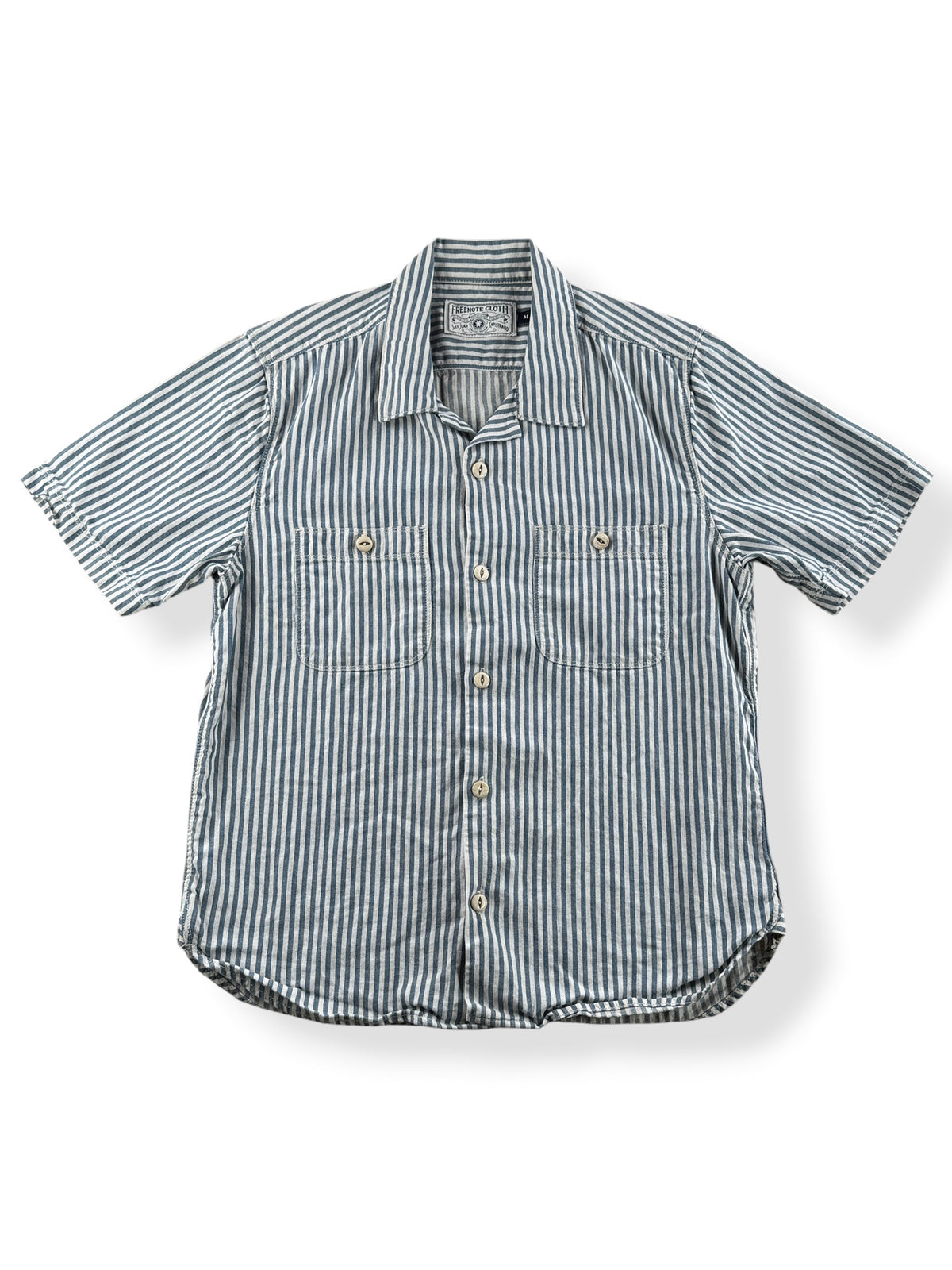 Front of Freenote Express Stripe Shirt SZ M