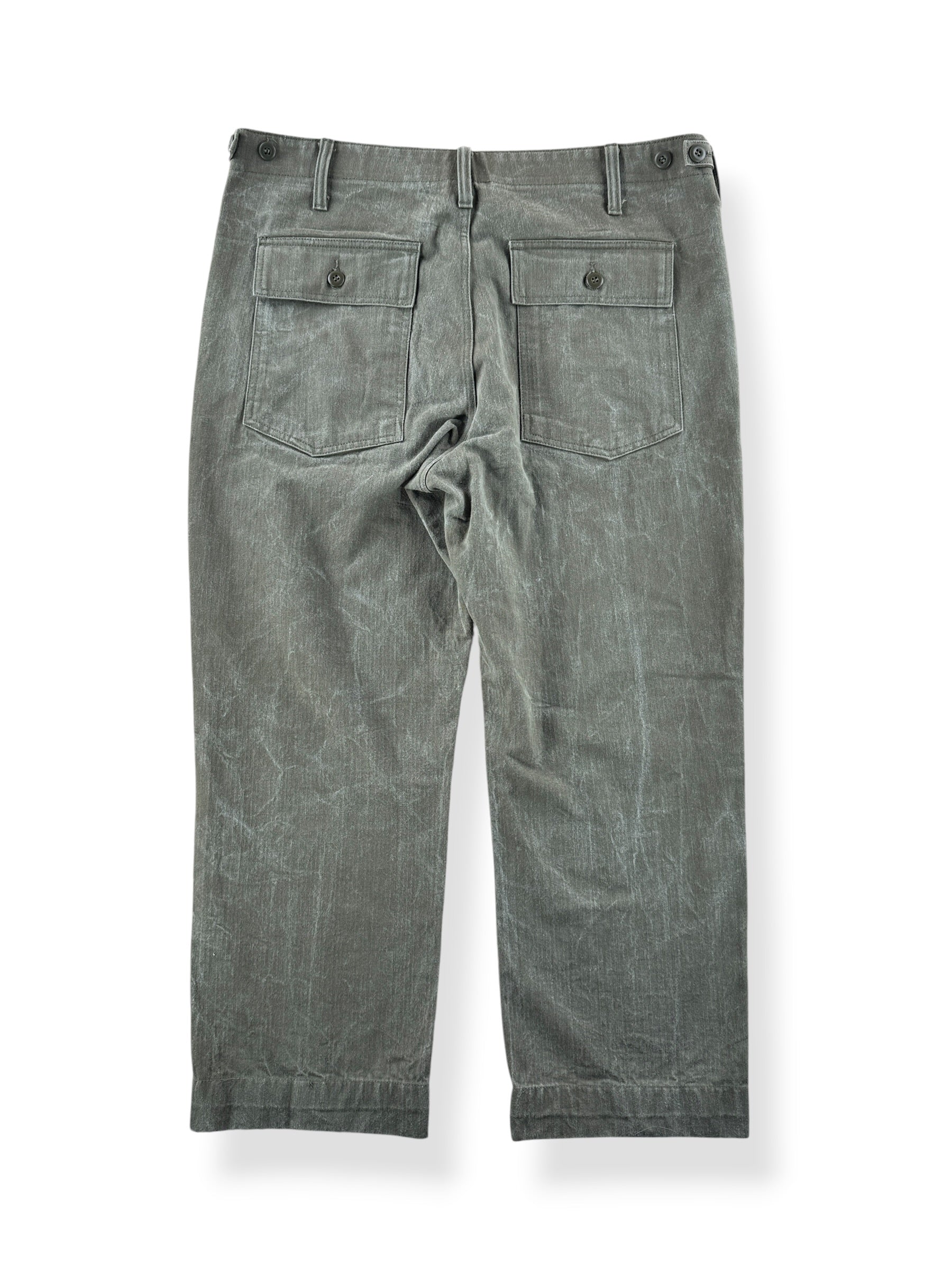 Back of Filson Burnt Olive Field Supply Pants W36 (Fits W37)