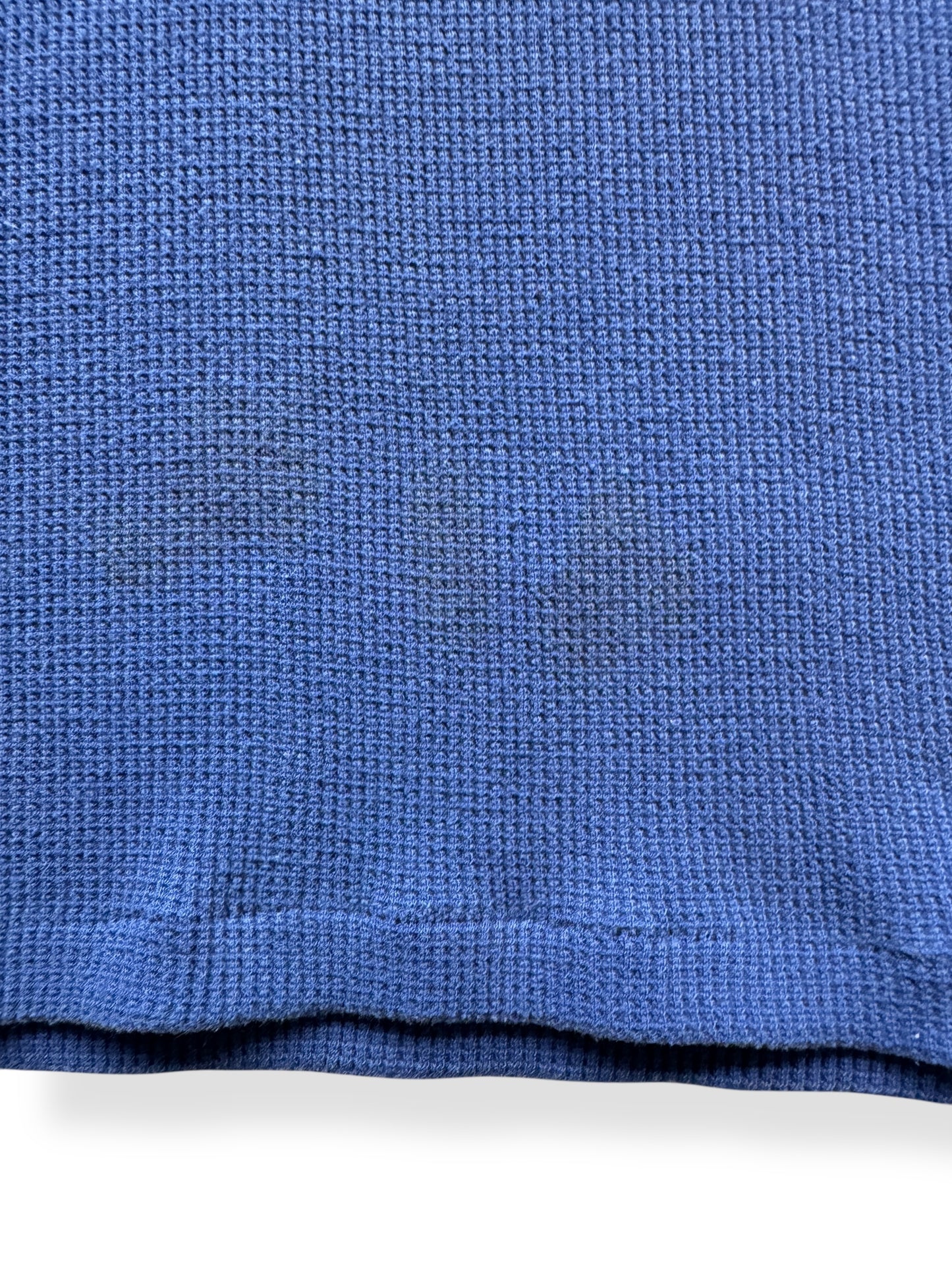 Stains on Vintage Blue Sears Short Sleeve Thermal SZ S