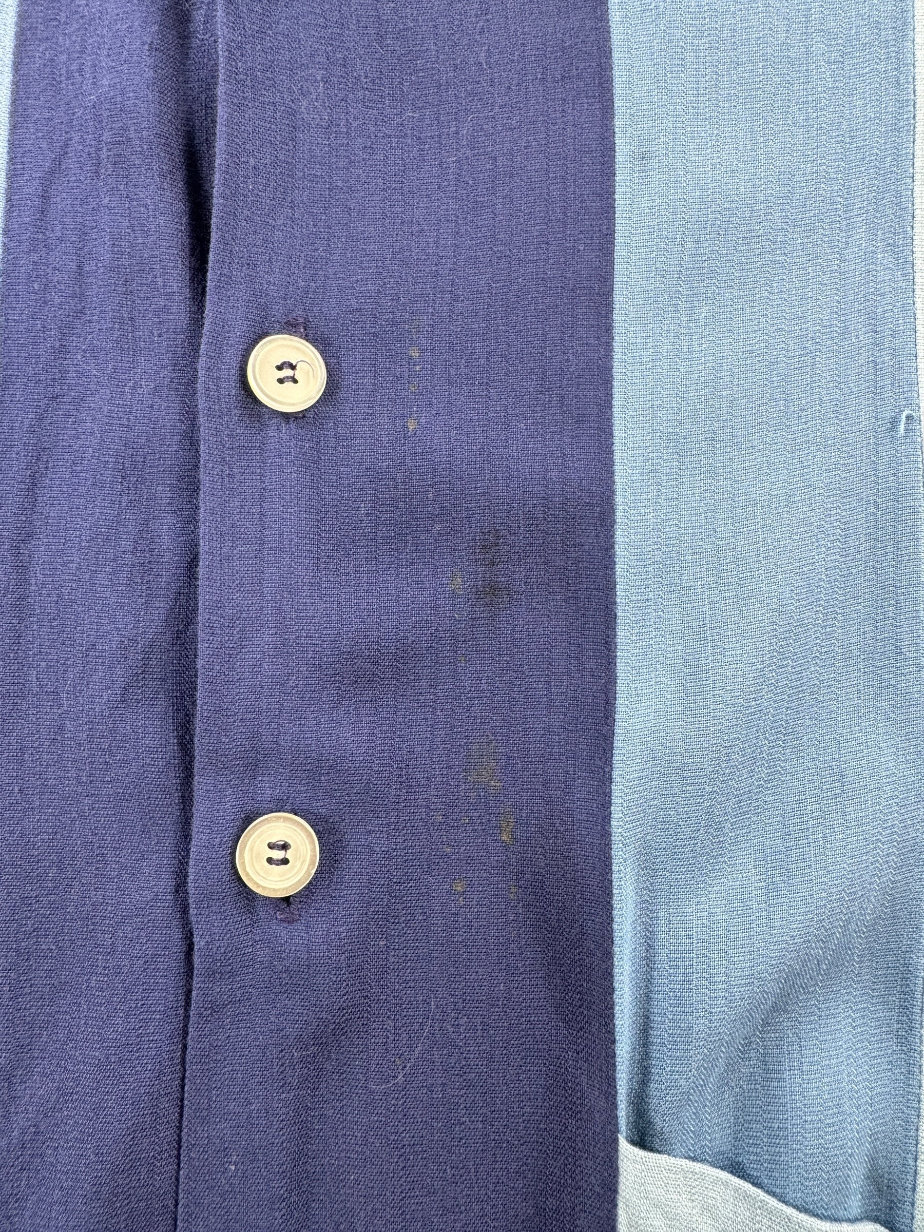 Stain on Vintage Rayon Shirt Jac SZ M