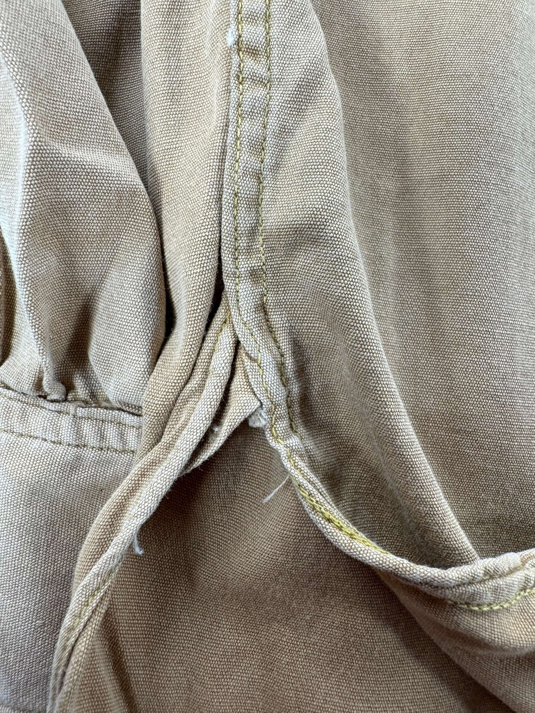 Gusset on Vintage Crest Army Chinstrap Top SZ L