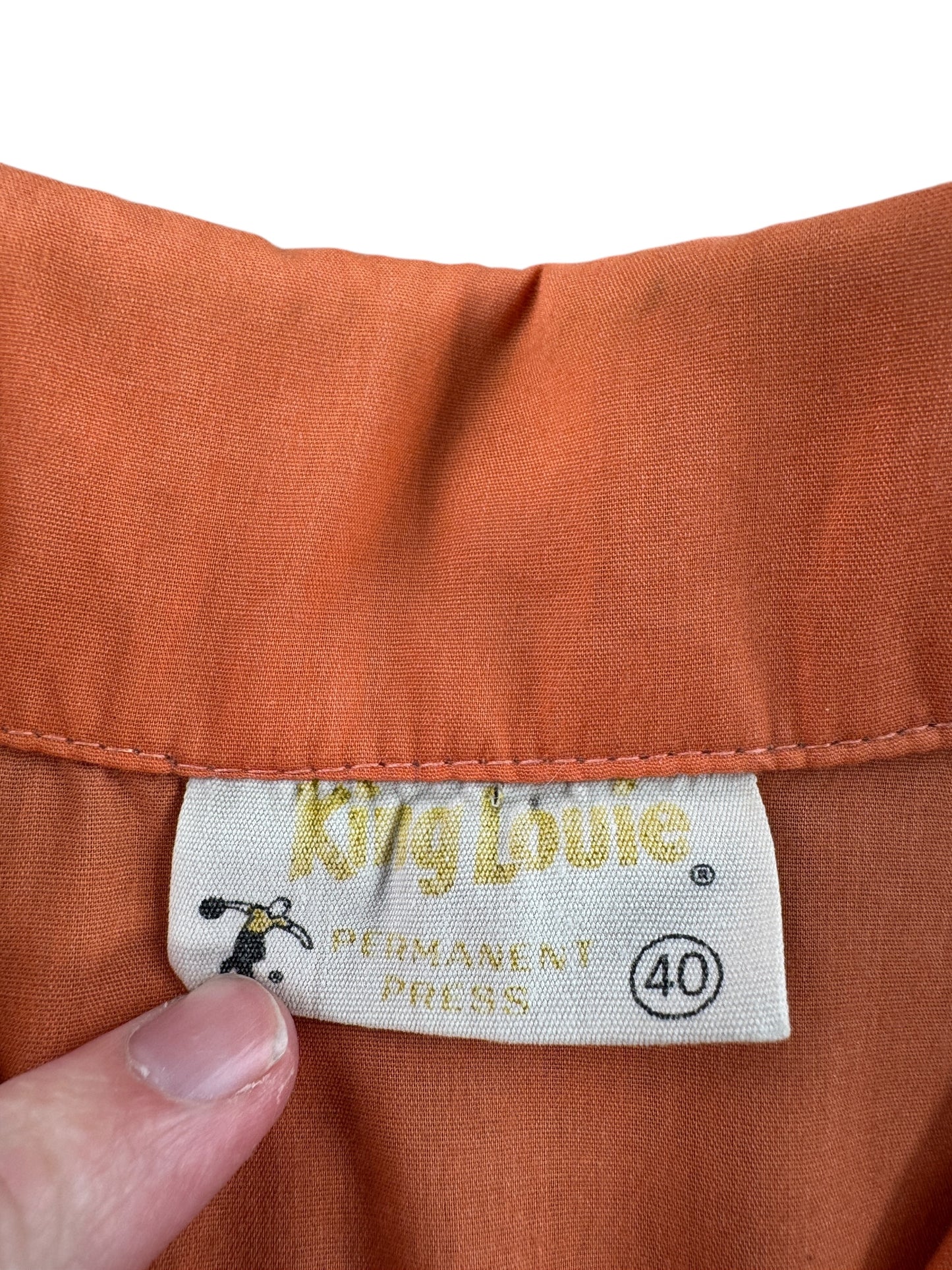 Tag on Vintage Karen Lake Bowl Bowling Shirt SZ 40