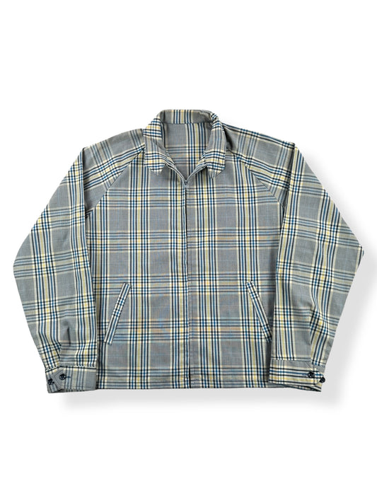 Front of Vintage Plaid Windbreaker Jacket SZ L
