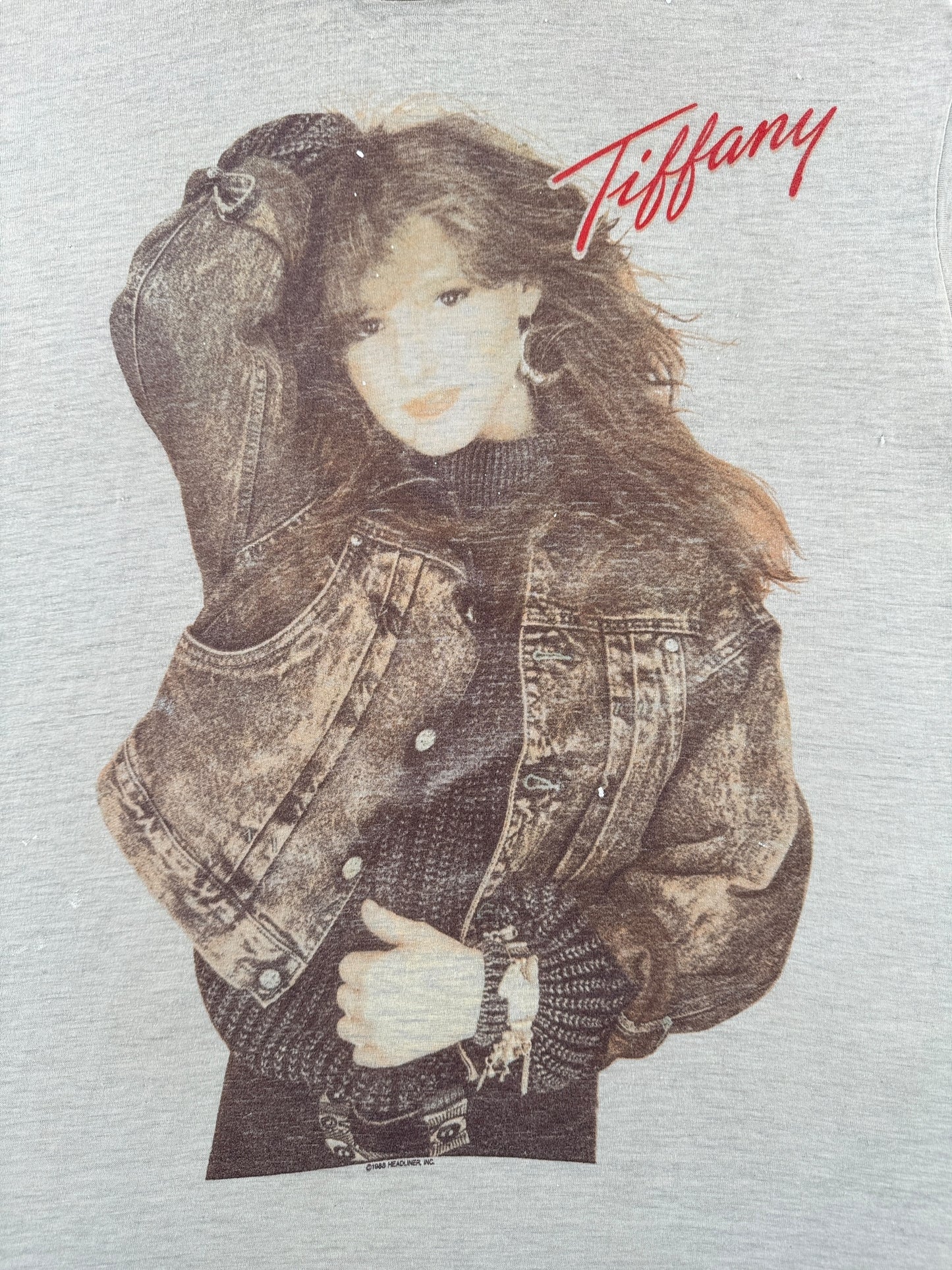 Front Graphic of Vintage Paper Thin Tiffany Tee SZ L