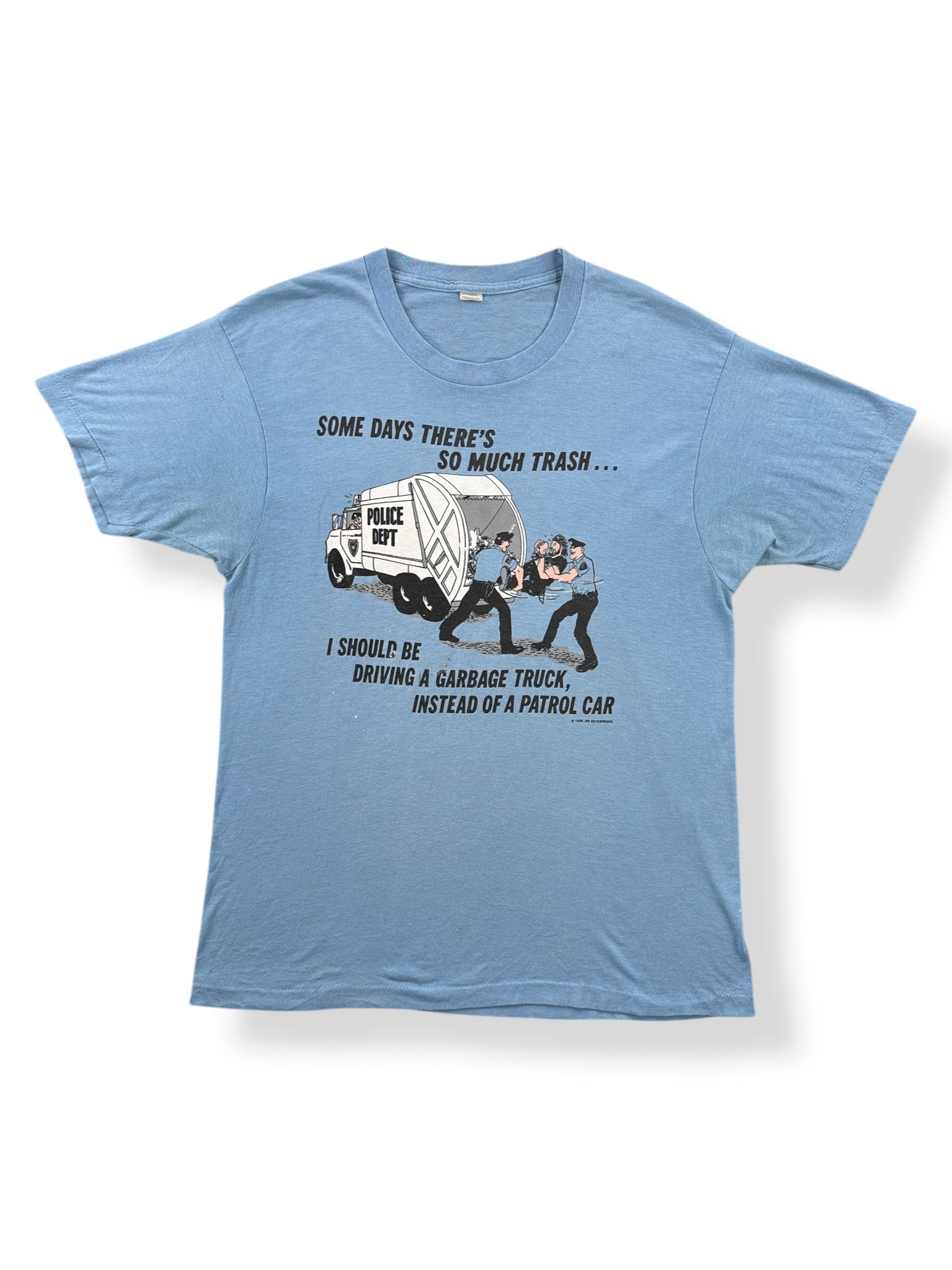 Front of Vintage Cop Humor Tee SZ M