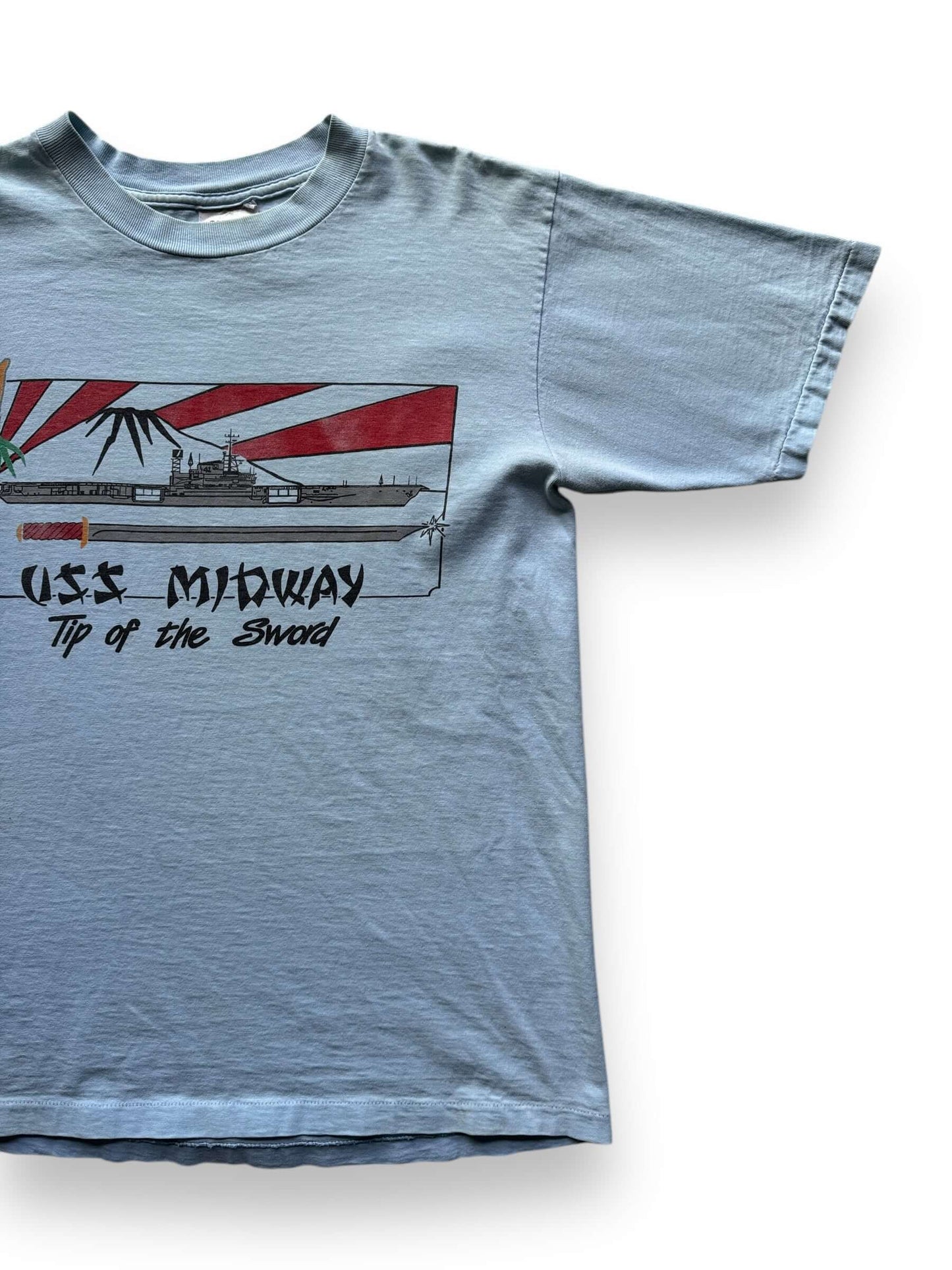 front left of Vintage USS Midway Tee SZ M