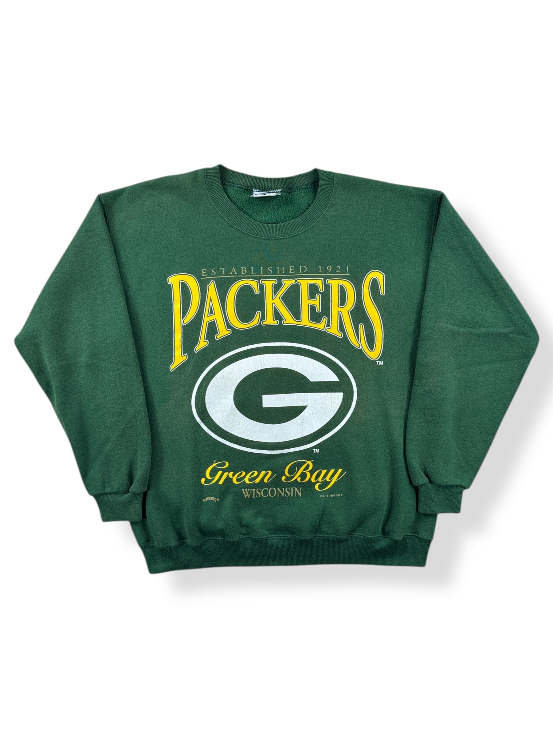 Front of Vintage Green Bay Packers Crewneck SZ L