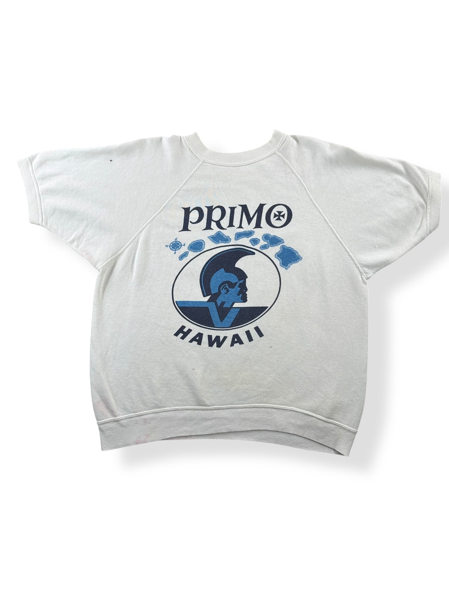 Back of Vintage 60s Primo Beer Shortsleeve Sweatshirt SZ M