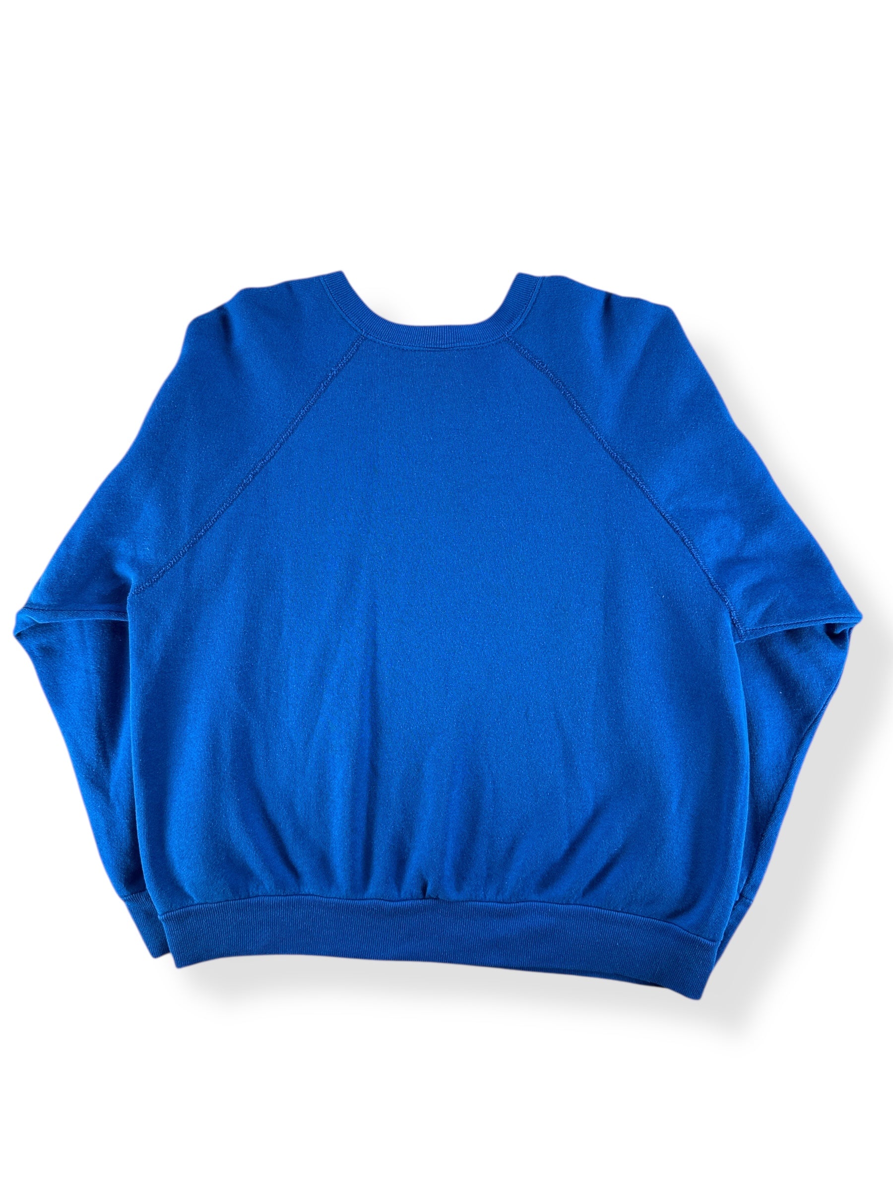 Back of Vintage Air Force Academy Blue Flocked Crewneck SZ L