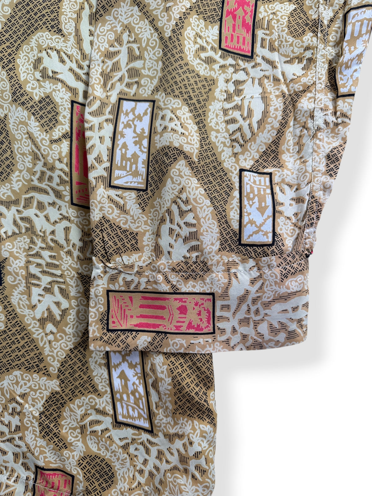 Cuff on Vintage Texron Menswear Pajama Top SZ XL