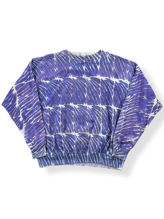Front of Vintage Batik Flexwear Long Sleeve Tee SZ XL