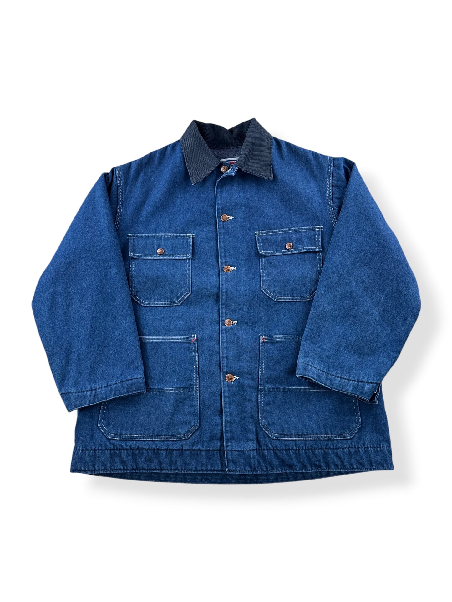Front of Vintage 80's Big Mac Denim Chore Jacket SZ L