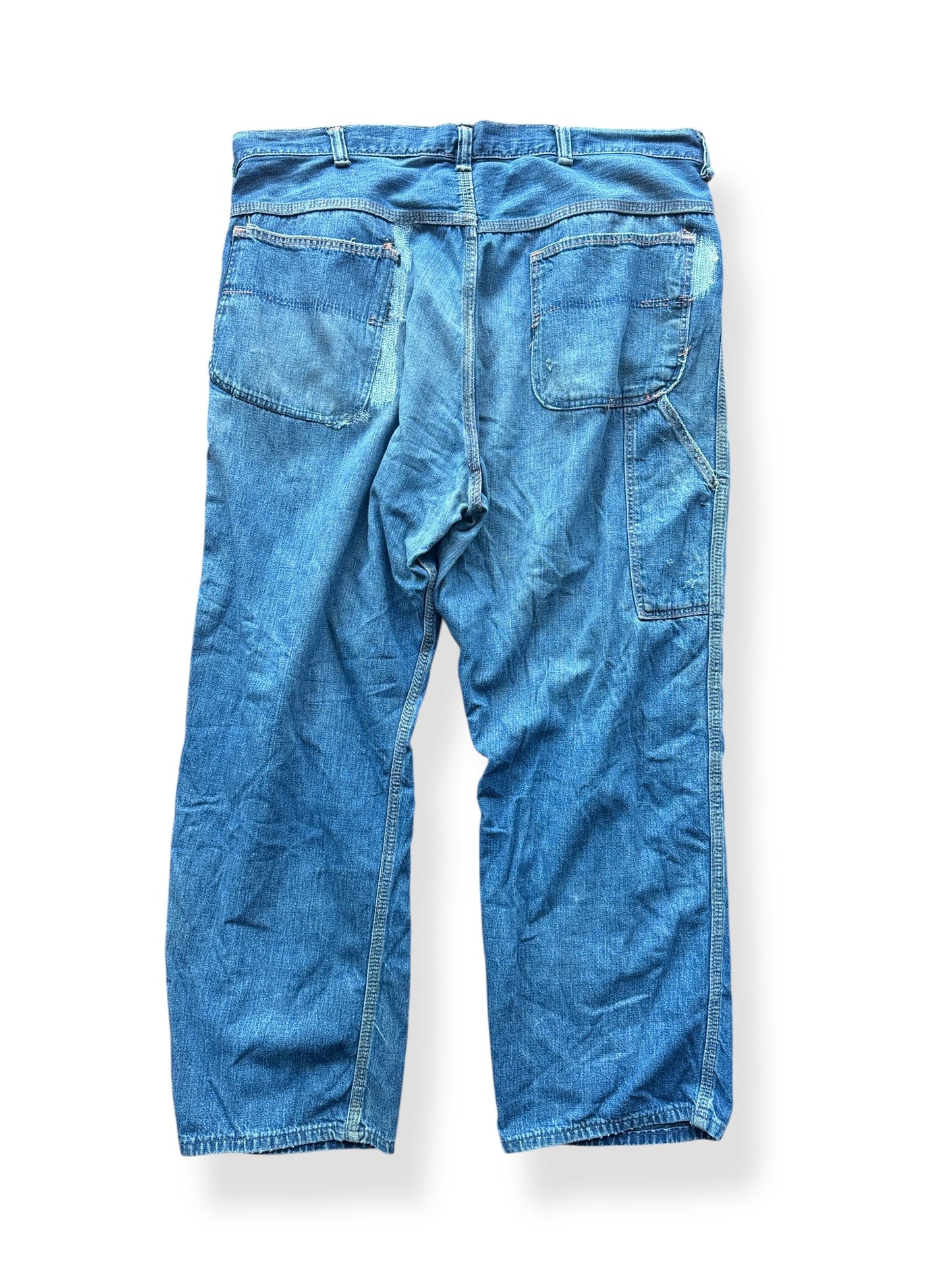 Back of Vintage Hand Repaired Denim Carpenter Pants SZ W38