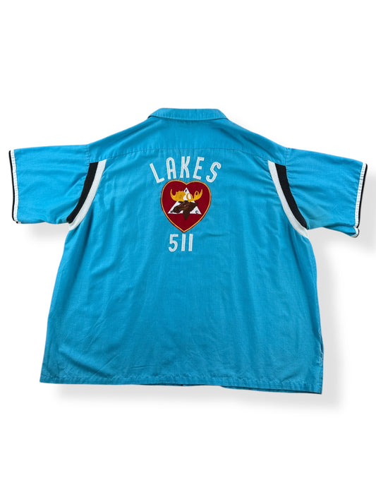 Back of Vintage Big Grace Bowling Shirt SZ XXXL