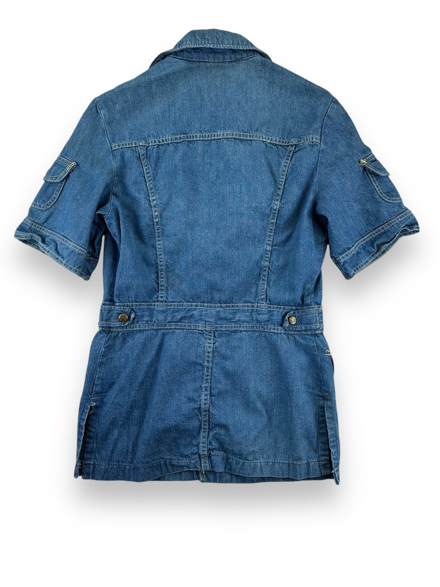 1970s Lee Short Sleeve Denim Ladies Jacket M