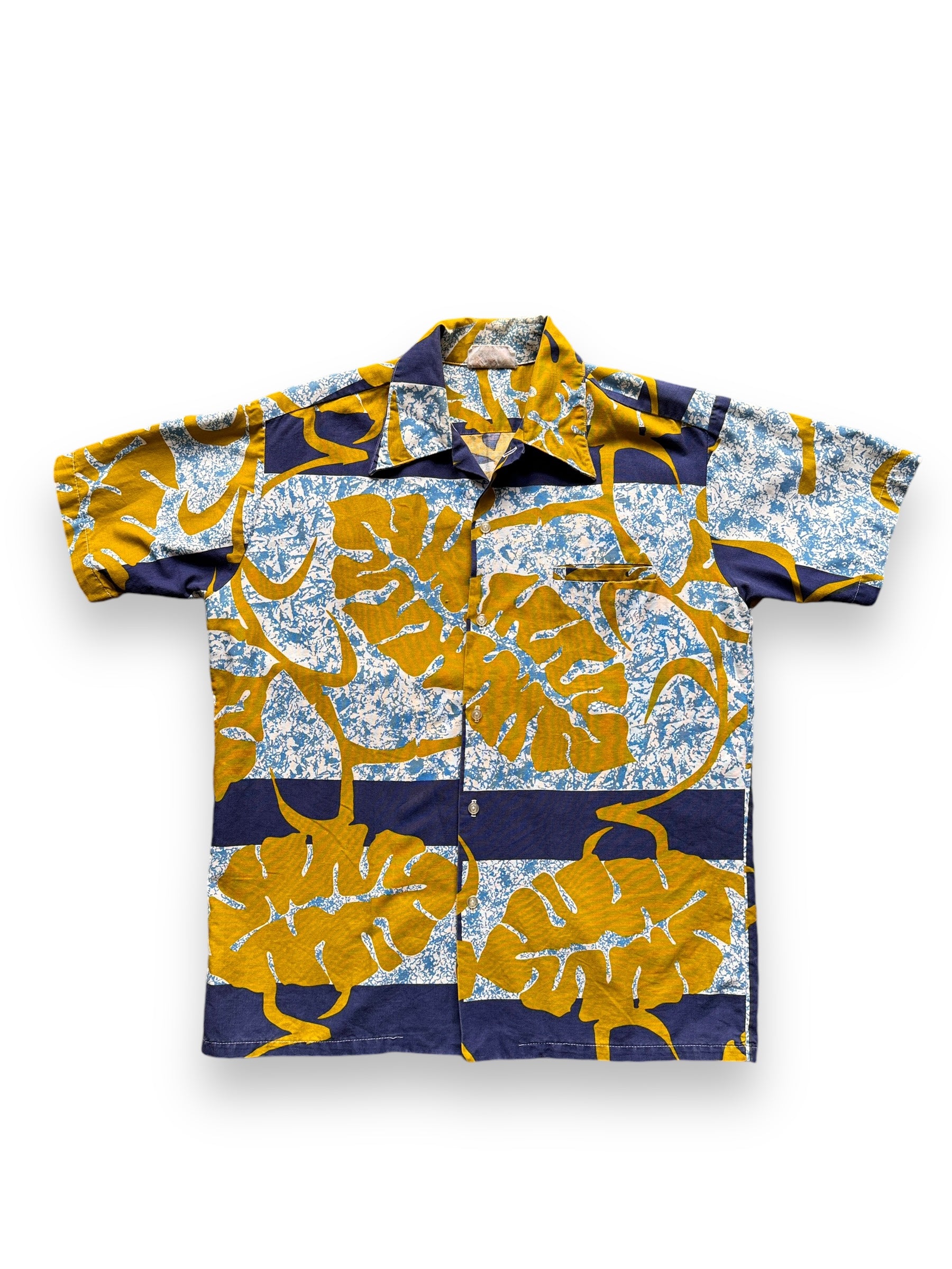 front of Vintage Barefoot Paradise Aloha Shirt SZ M