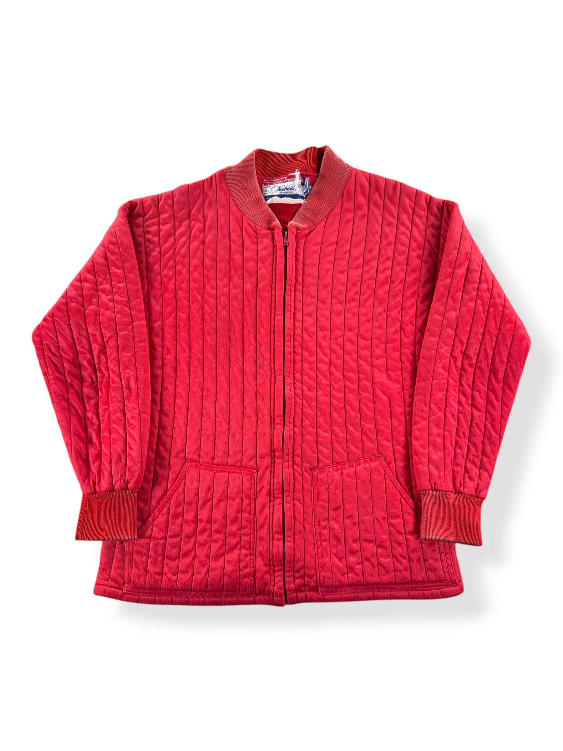 Front of Vintage Red Duofold Liner Jacket SZ L