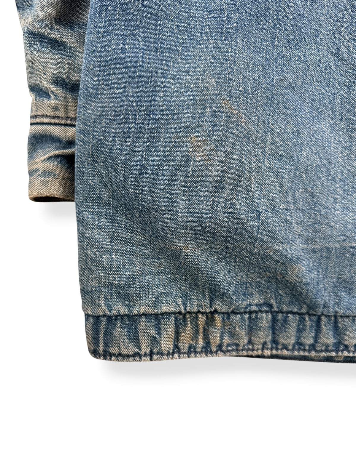 Fading on back of Vintage 80s Wrangler Chore Coat SZ 42