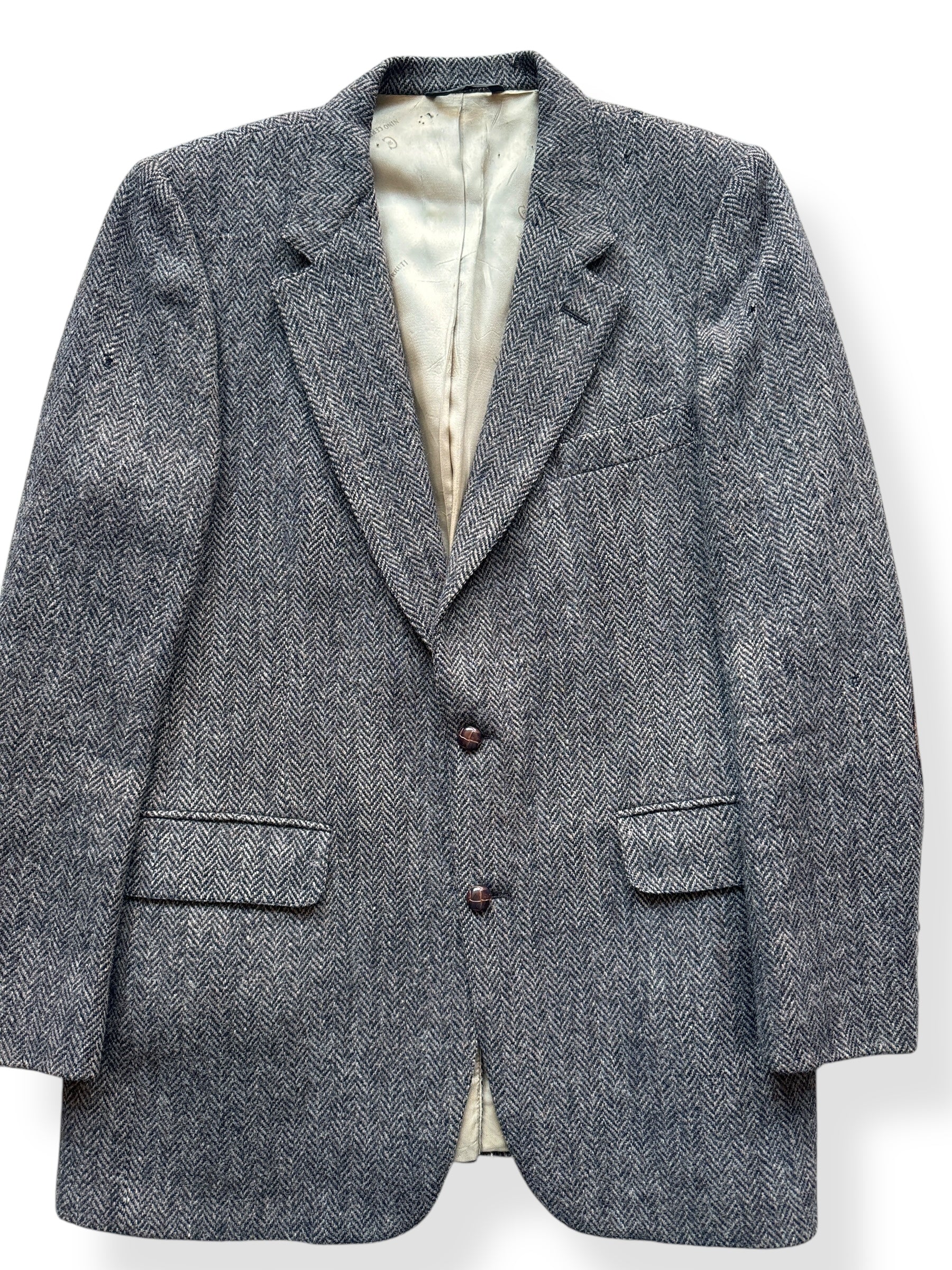 Front Close Up of Vintage Harris Tweed Sportcoat SZ M