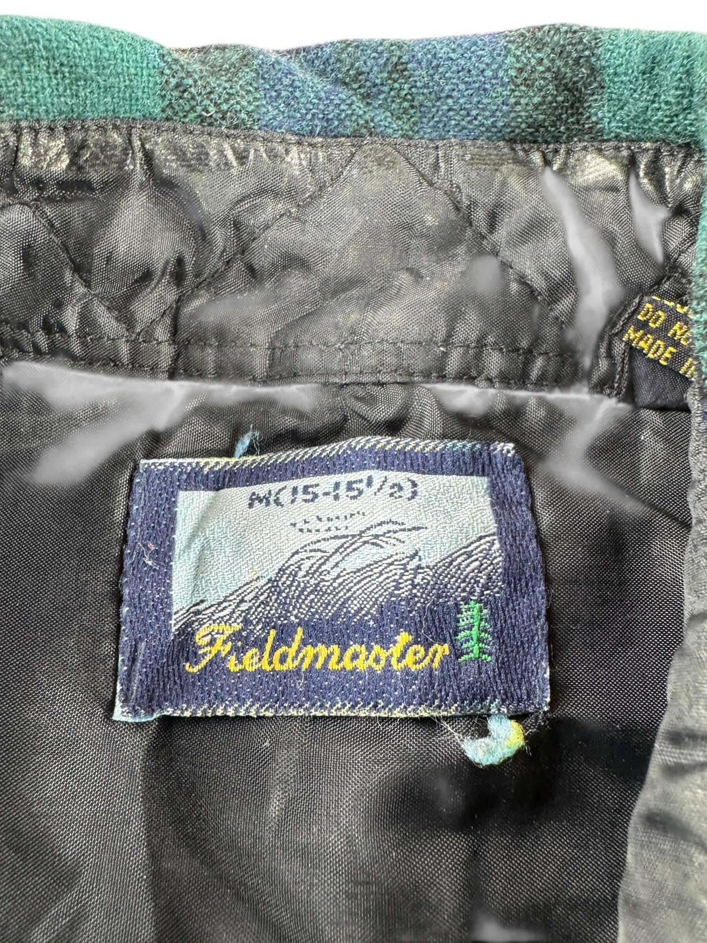 Tag on Vintage Fieldmaster Wool Blend Flannel SZ M