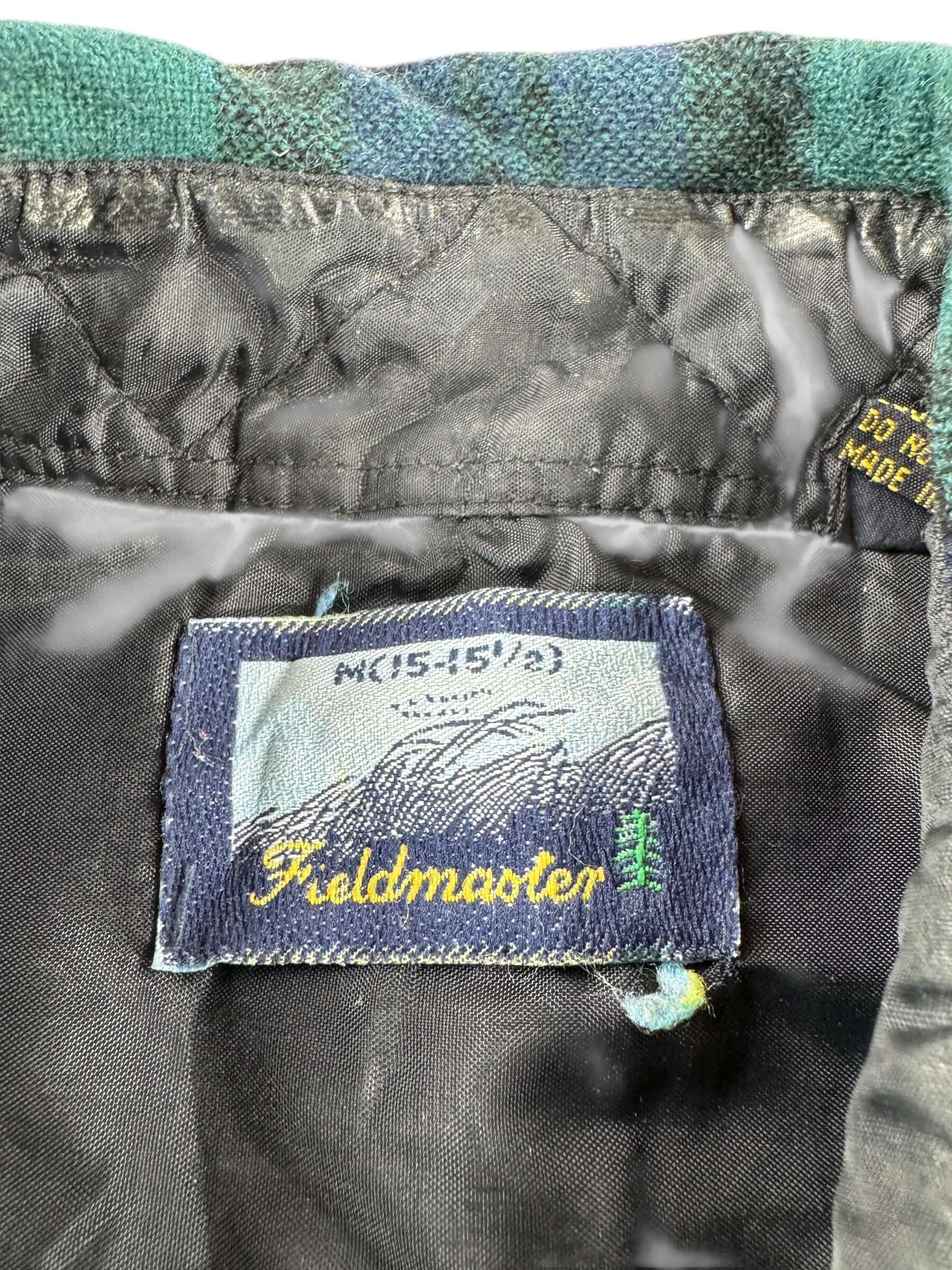 Tag on Vintage Fieldmaster Wool Blend Flannel SZ M