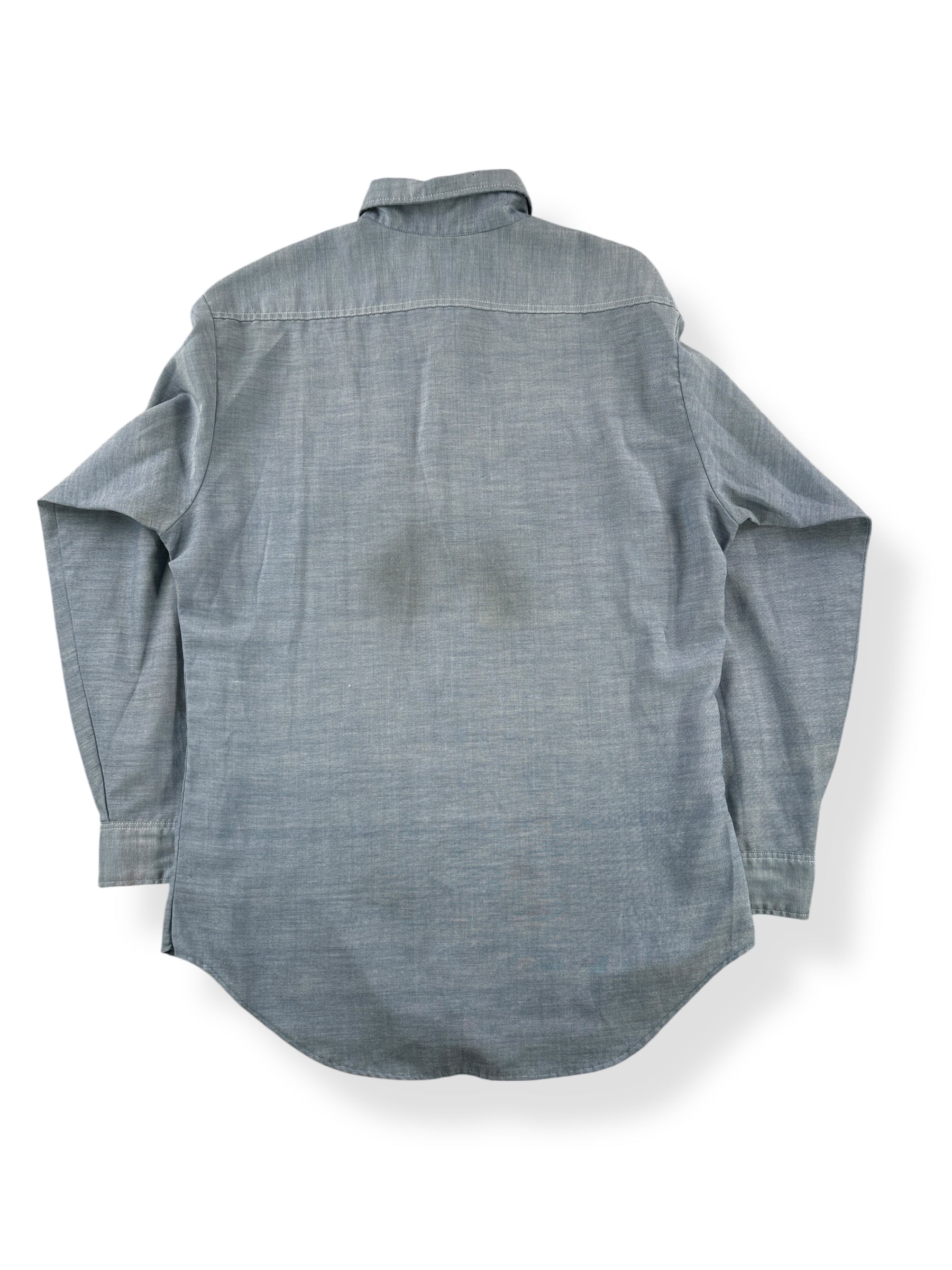 Back of Vintage Big Mac 50/50 Chambray Shirt SZ L