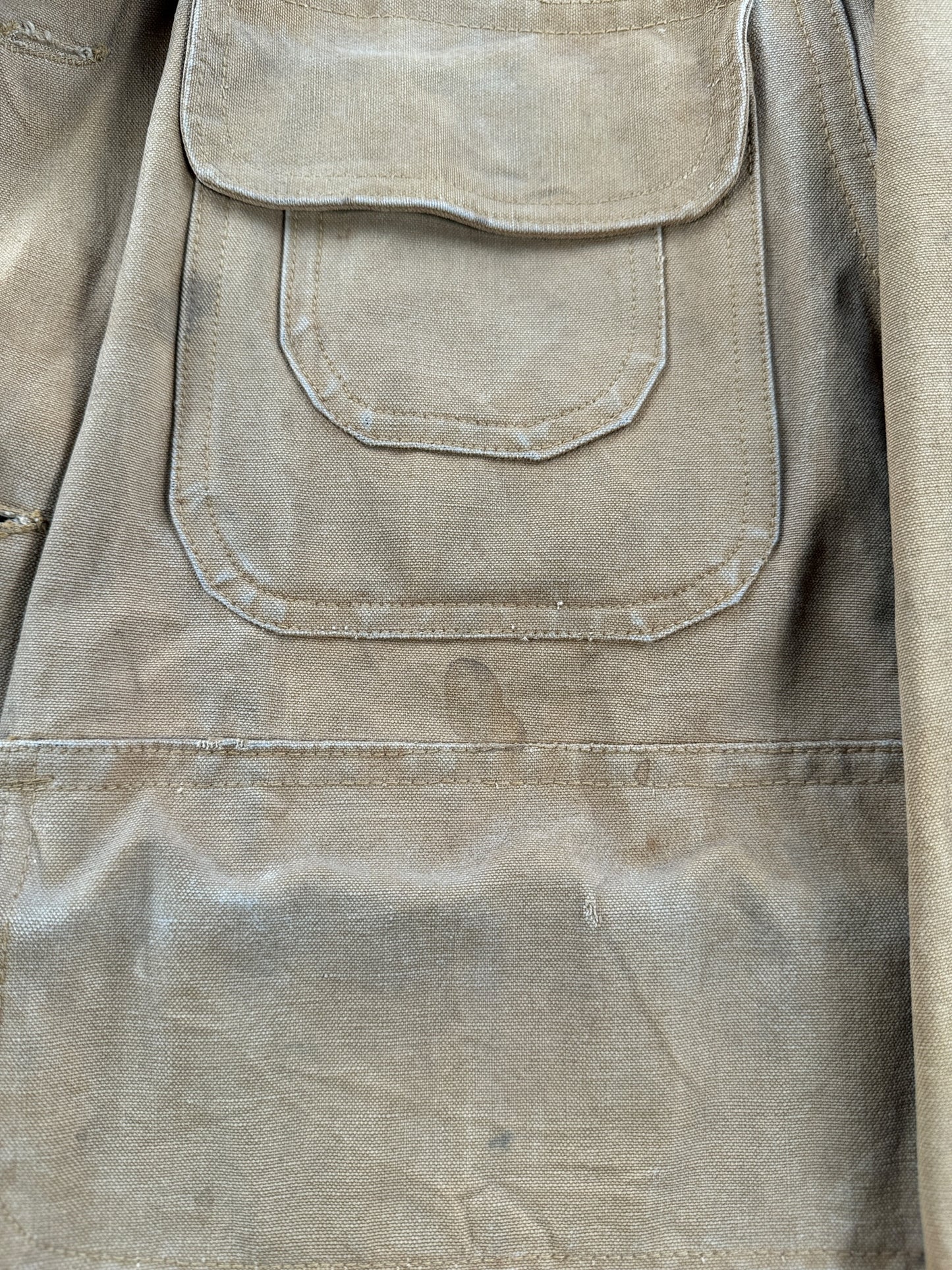 Stains on Vintage Hunting Jacket SZ L AS IS