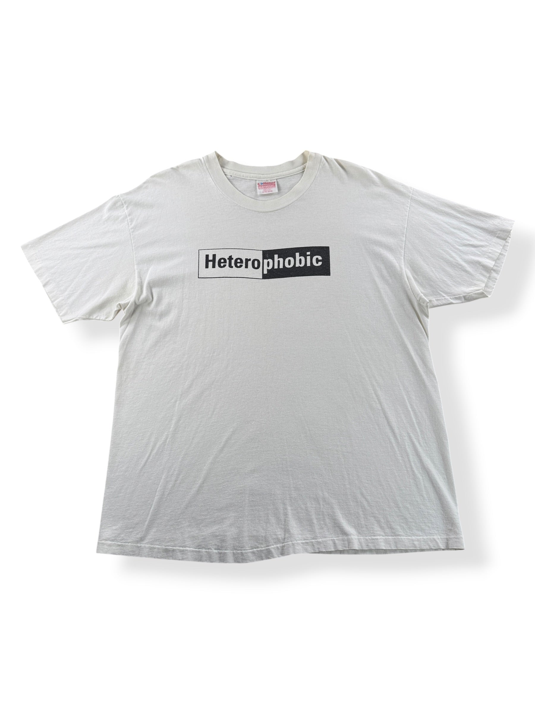 Front of Vintage 1990s Heterophobic Tee XL