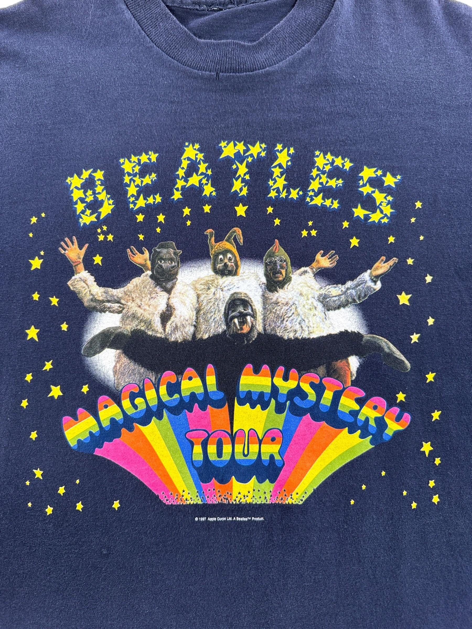 Graphic of Vintage Beatles Magical Mystery Tour Tee SZ M