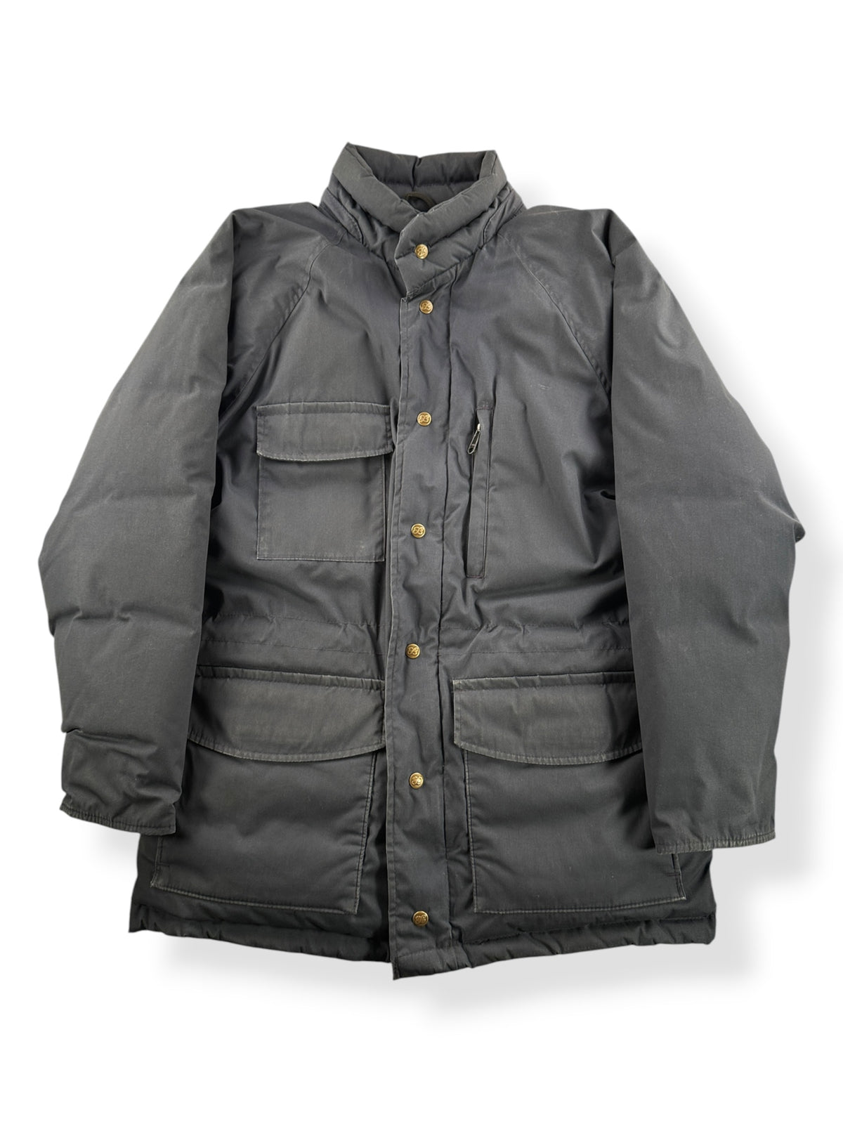 Front of Vintage Eddie Bauer Navy Blue Parka SZ L
