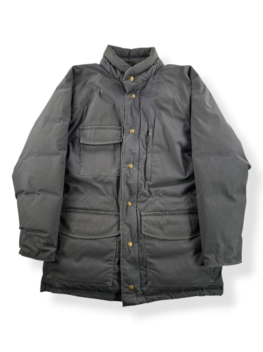 Front of Vintage Eddie Bauer Navy Blue Parka SZ L