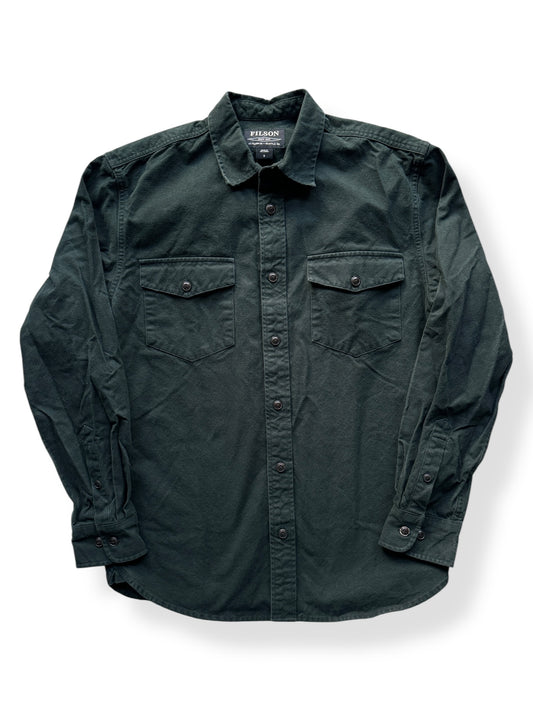 Front of Filson Chamois Cloth Fir Shirt SZ S