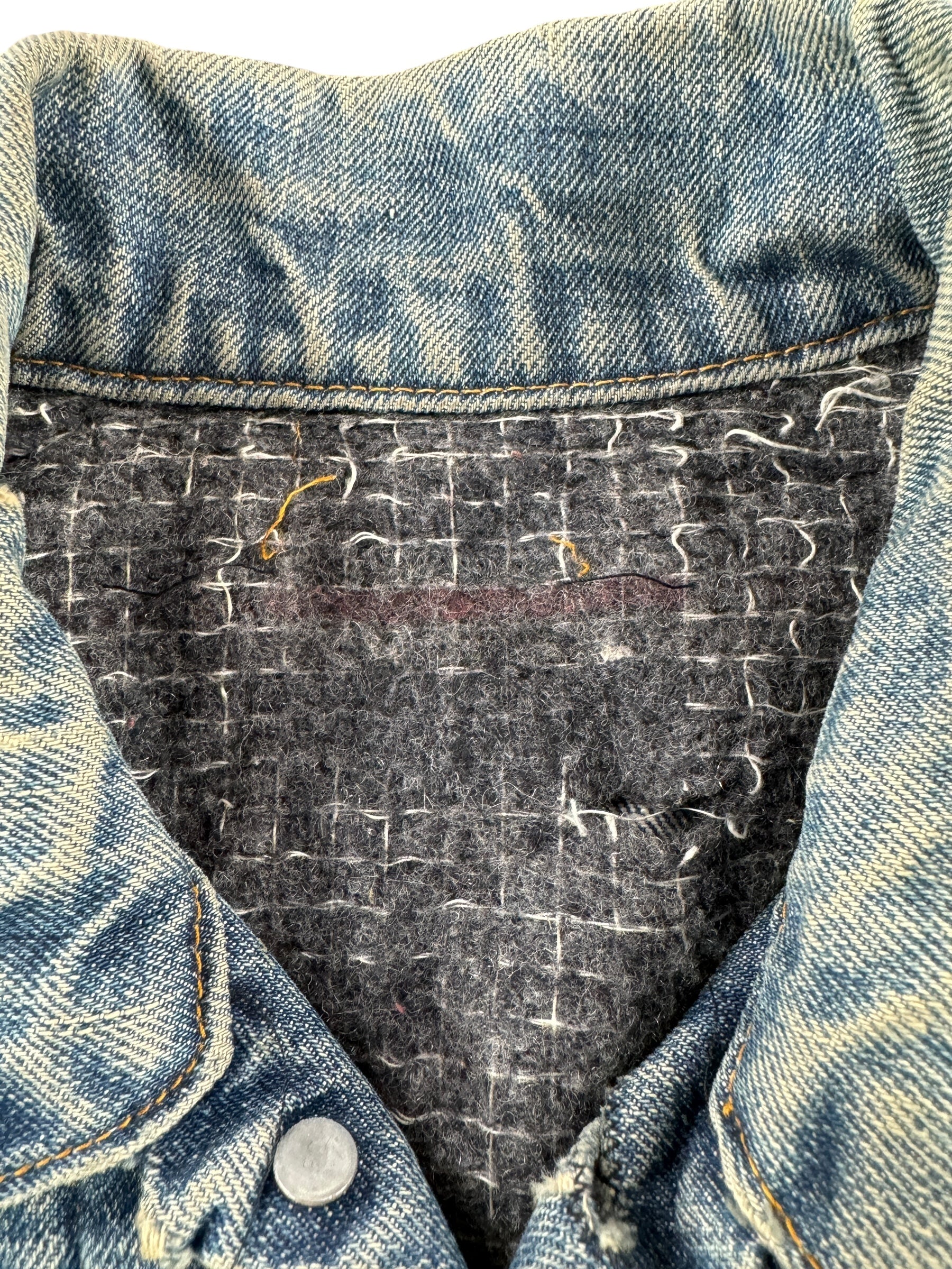 Missing Label on Vintage Levis Blanket Lined 2 Pocket Thrasher Jacket SZ L AS IS