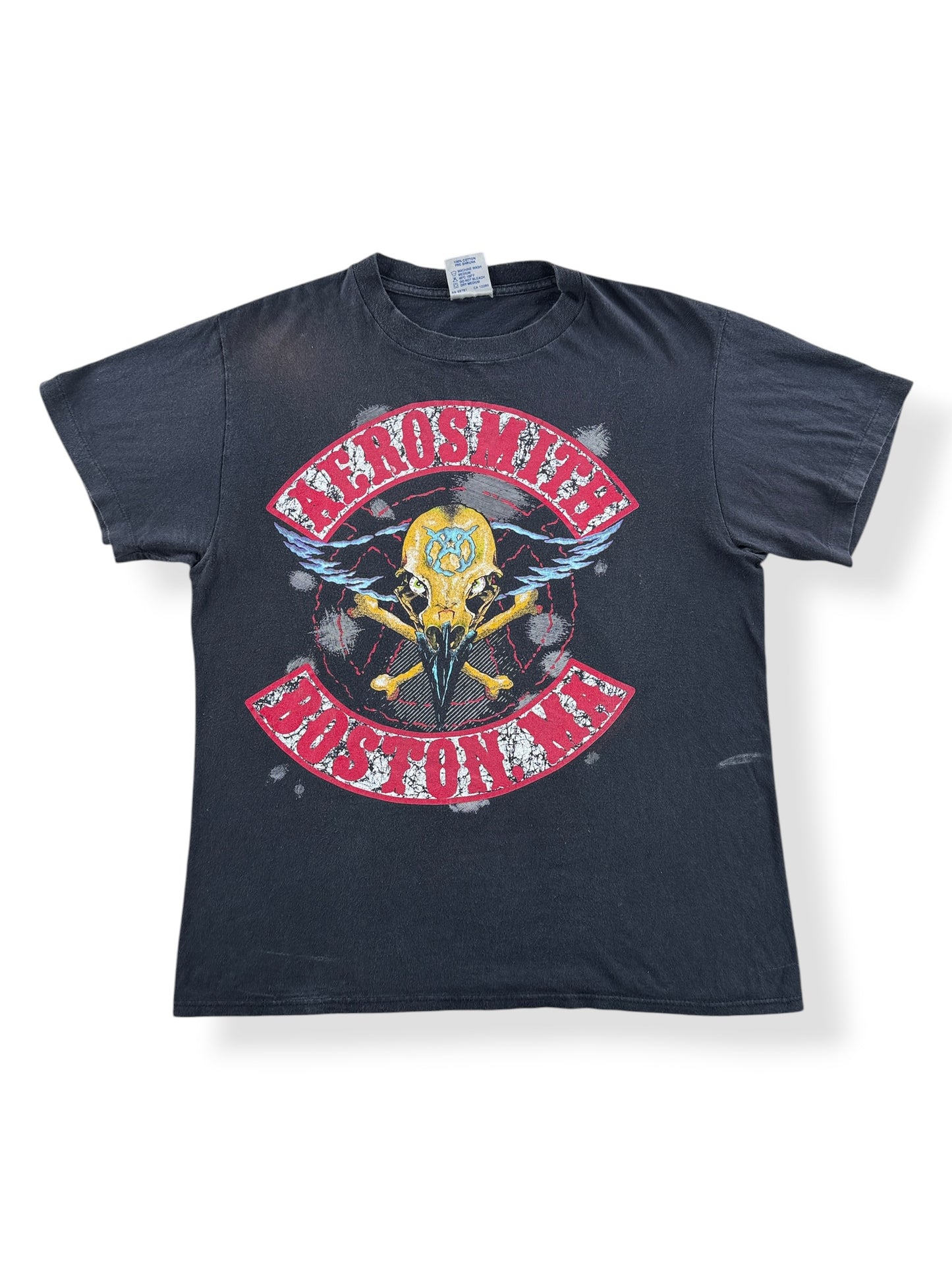 Front of Vintage Aerosmith 1990 Pump Tour Tee SZ L