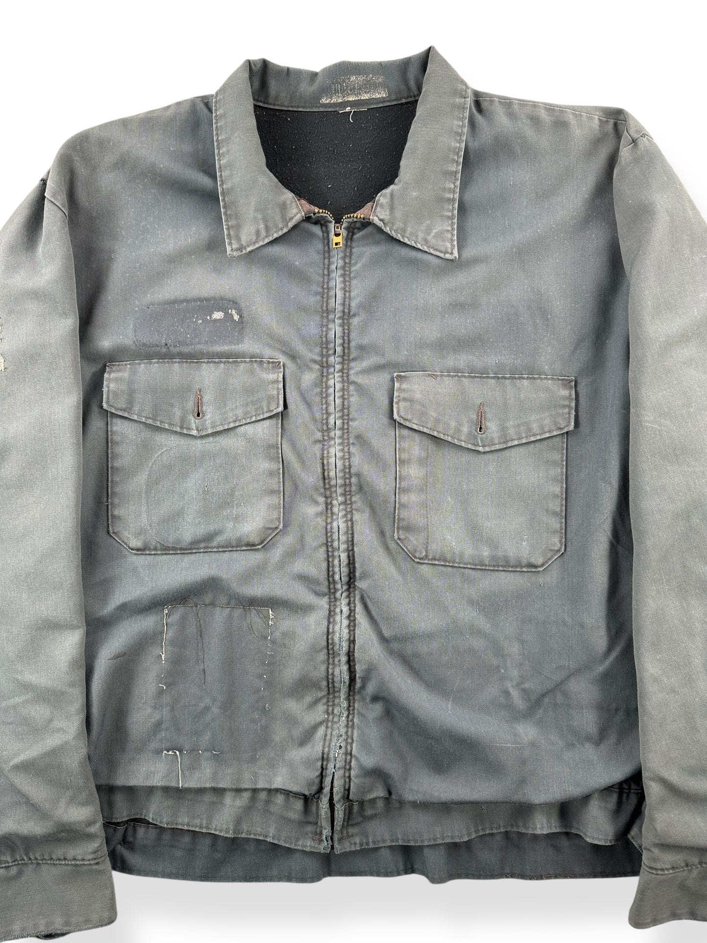 Front Close Up of Vintage Cringe Hardcore Drunk Gas Station Jacket SZ XL