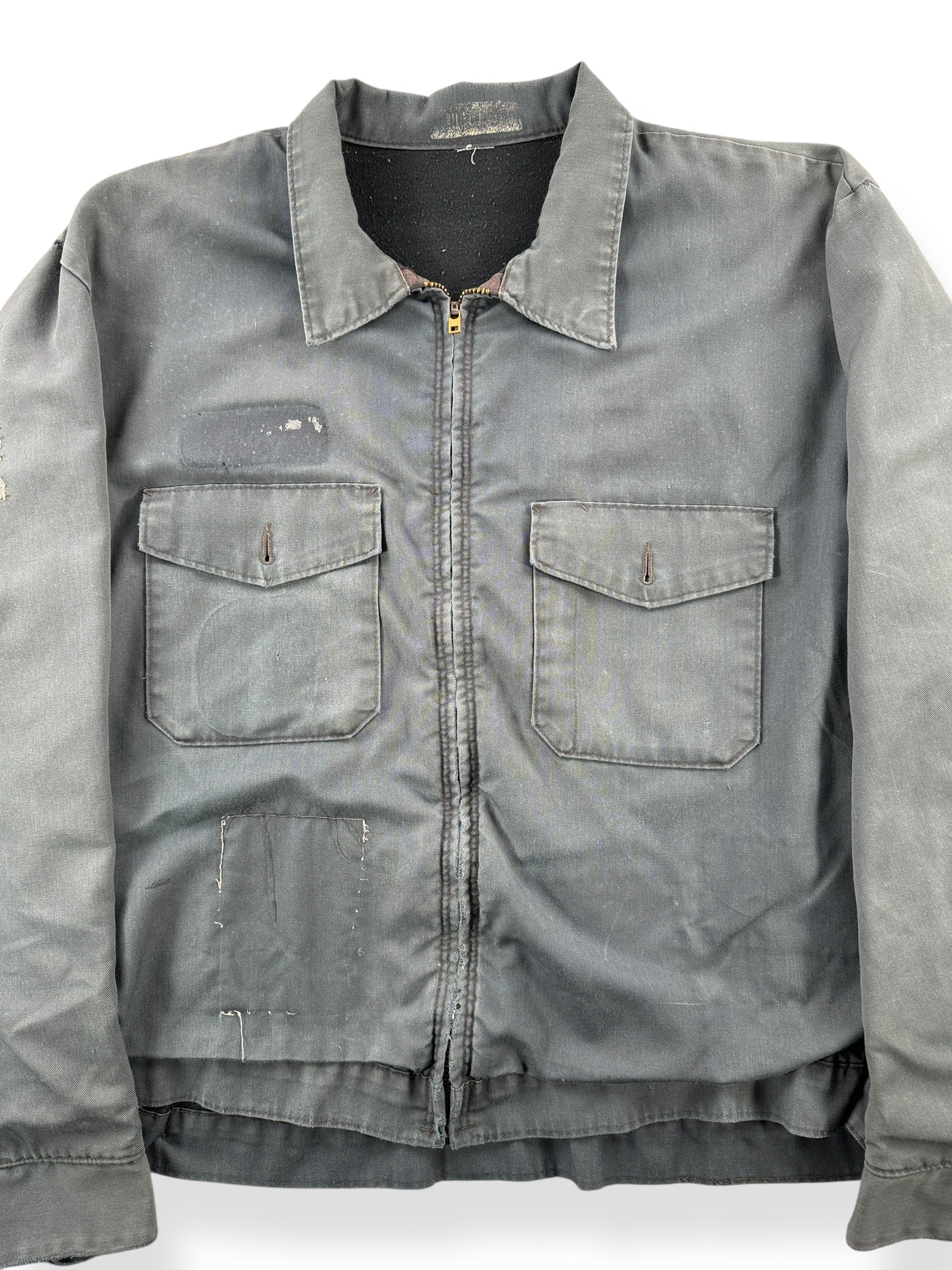 Front Close Up of Vintage Cringe Hardcore Drunk Gas Station Jacket SZ XL