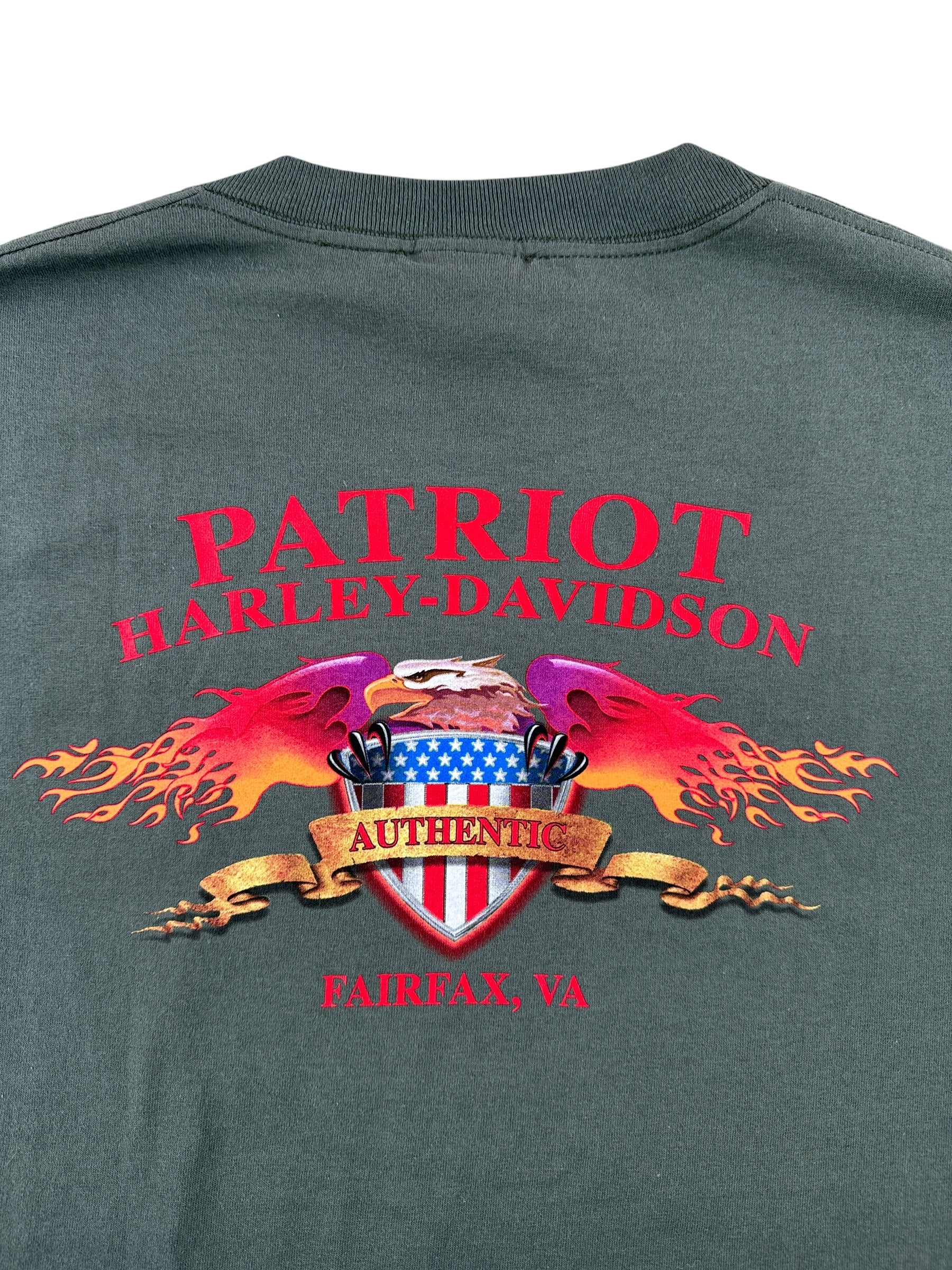 Back Graphic of Vintage Deadstock Harley Fairfax Tee SZ XL
