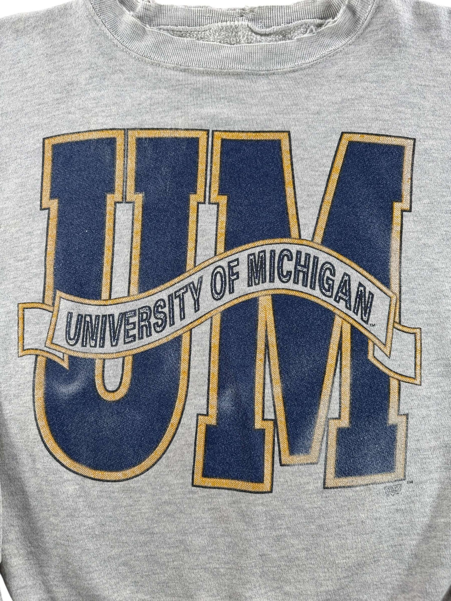 Graphic of Vintage University Of Michigan Sweatshirt SZ L - AS IS
