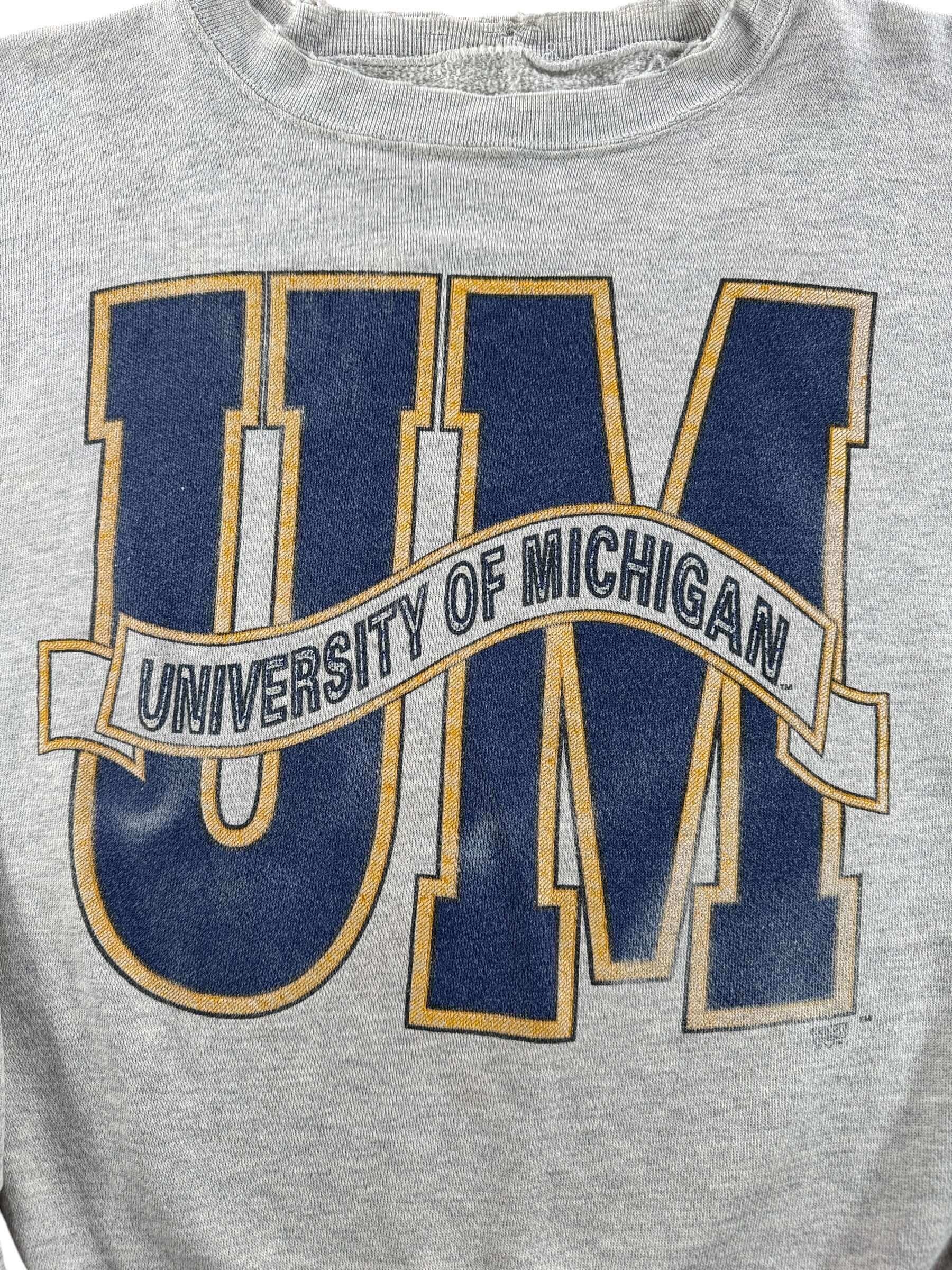 Graphic of Vintage University Of Michigan Sweatshirt SZ L - AS IS