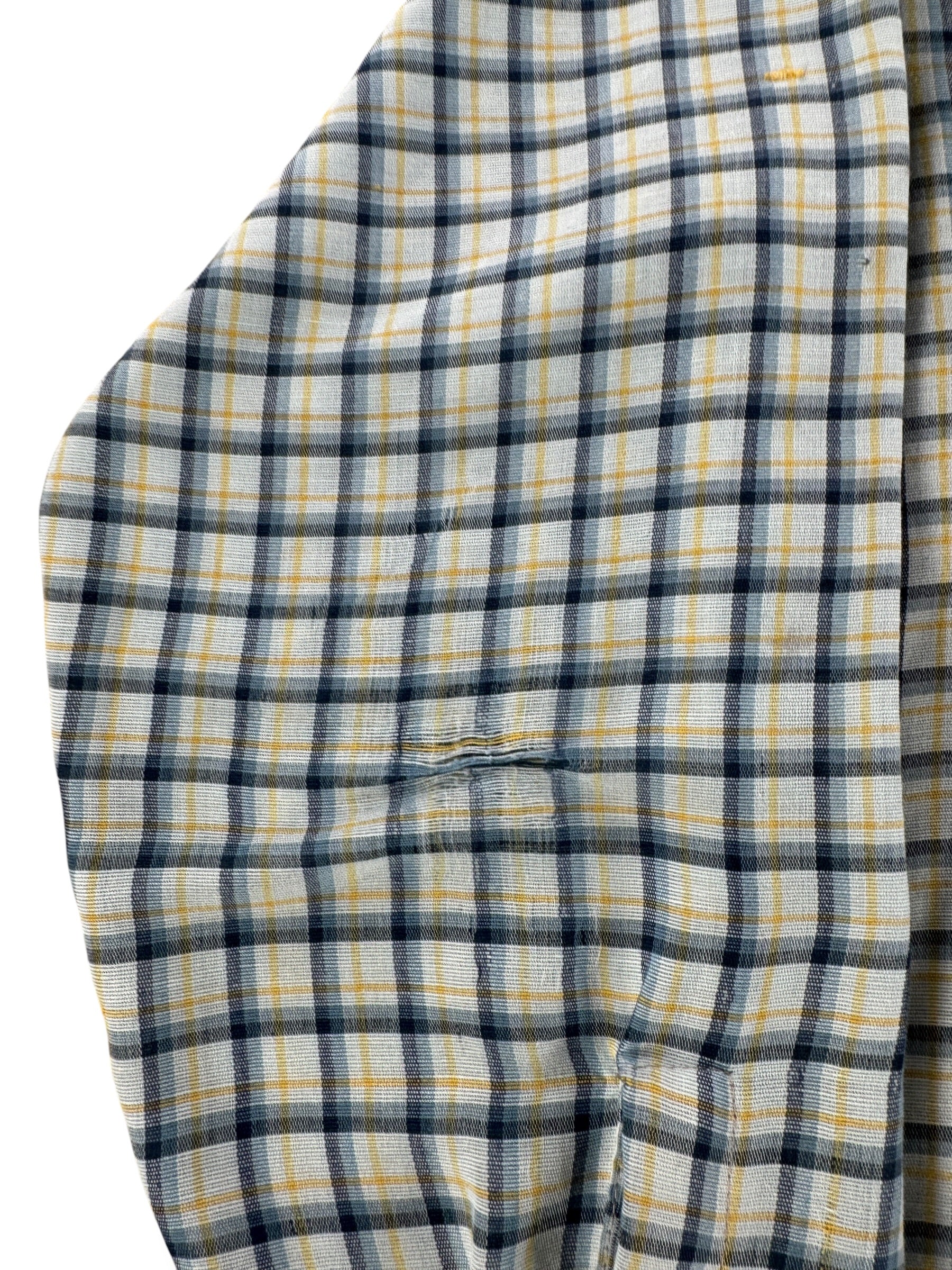 Wear on Sleeve on Vintage JC Penney Plaid Longsleeve Shirt SZ M