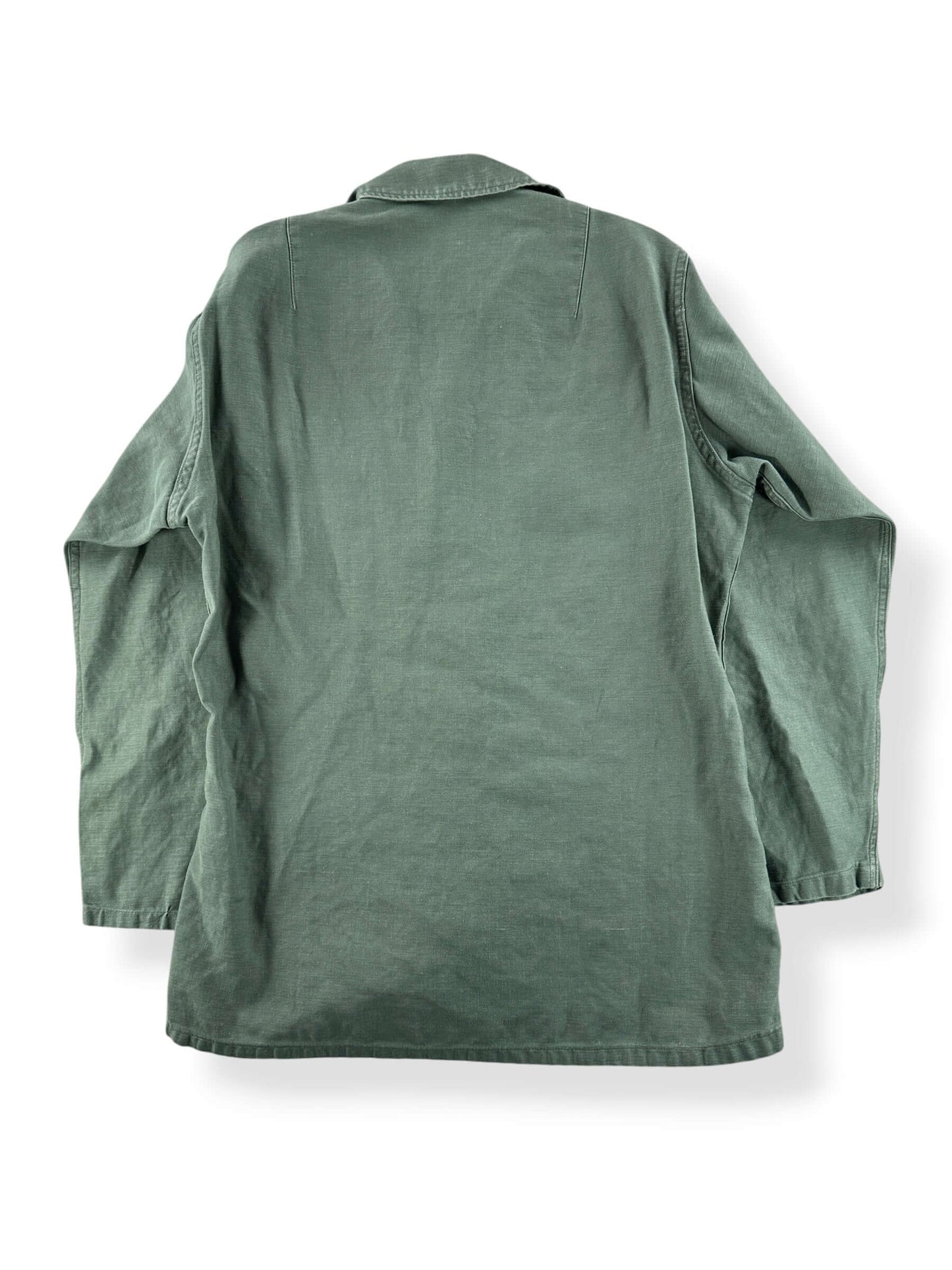 Back of Vintage 60s Vietnam War OG-107 Fatigue Shirt SZ S